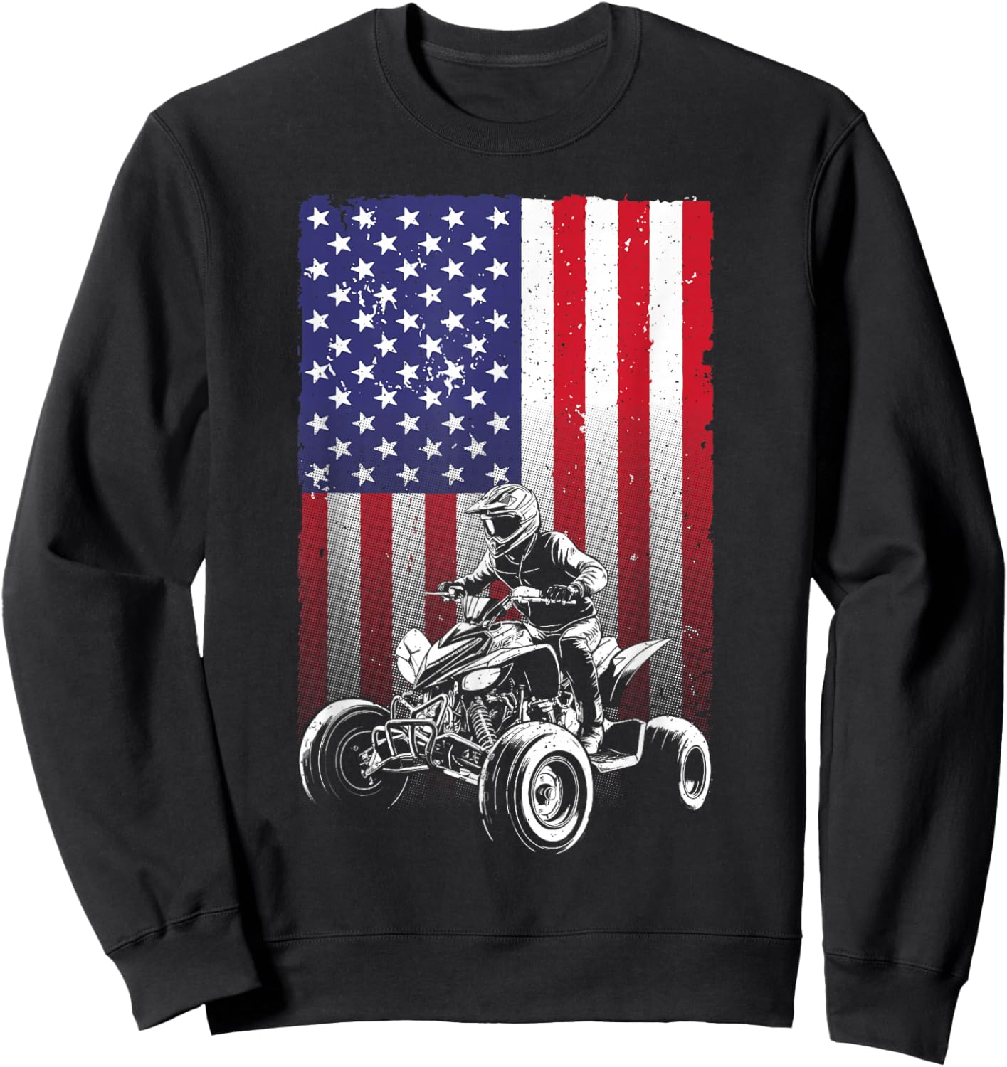 Cool ATV Design Women Off Road Mud Dirt 4 Wheeler Sweatshirt - Sweatshirt | Black