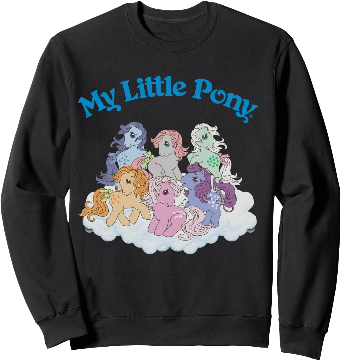 My Little Pony Original First Generation Pony Group Shot Sweatshirt - Sweatshirt | Black