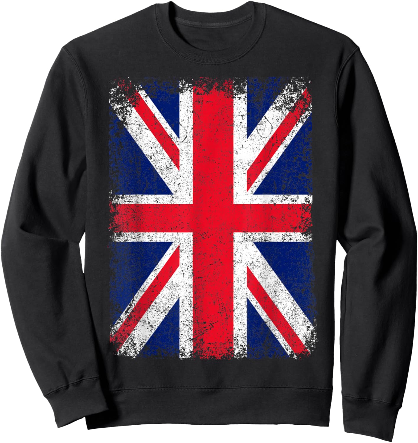 Union Jack Flag United Kingdom Great Britain England Sweatshirt - Sweatshirt | Black