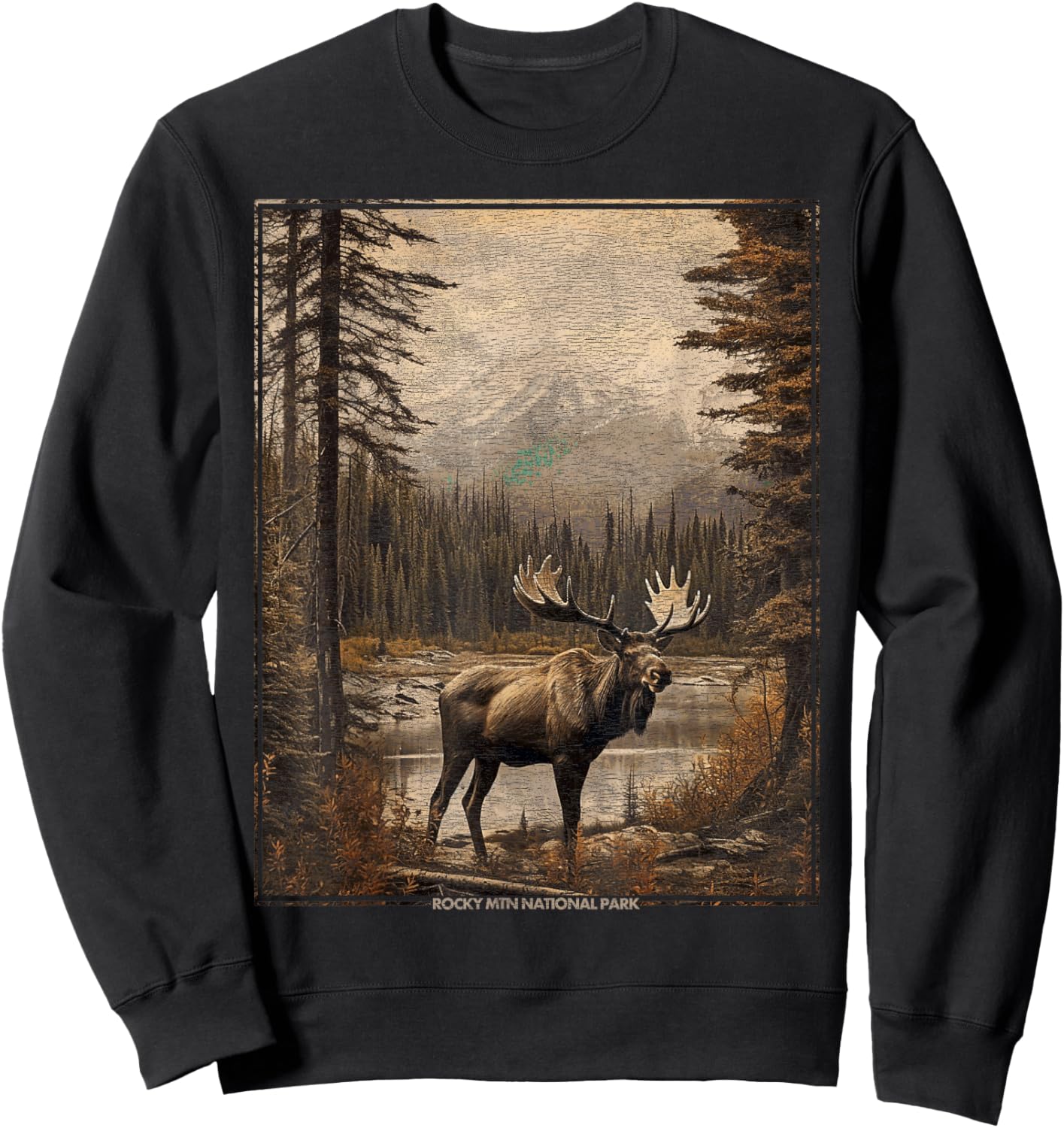 Rocky Mountain National Park - Colorado Sweatshirt - Sweatshirt | Black