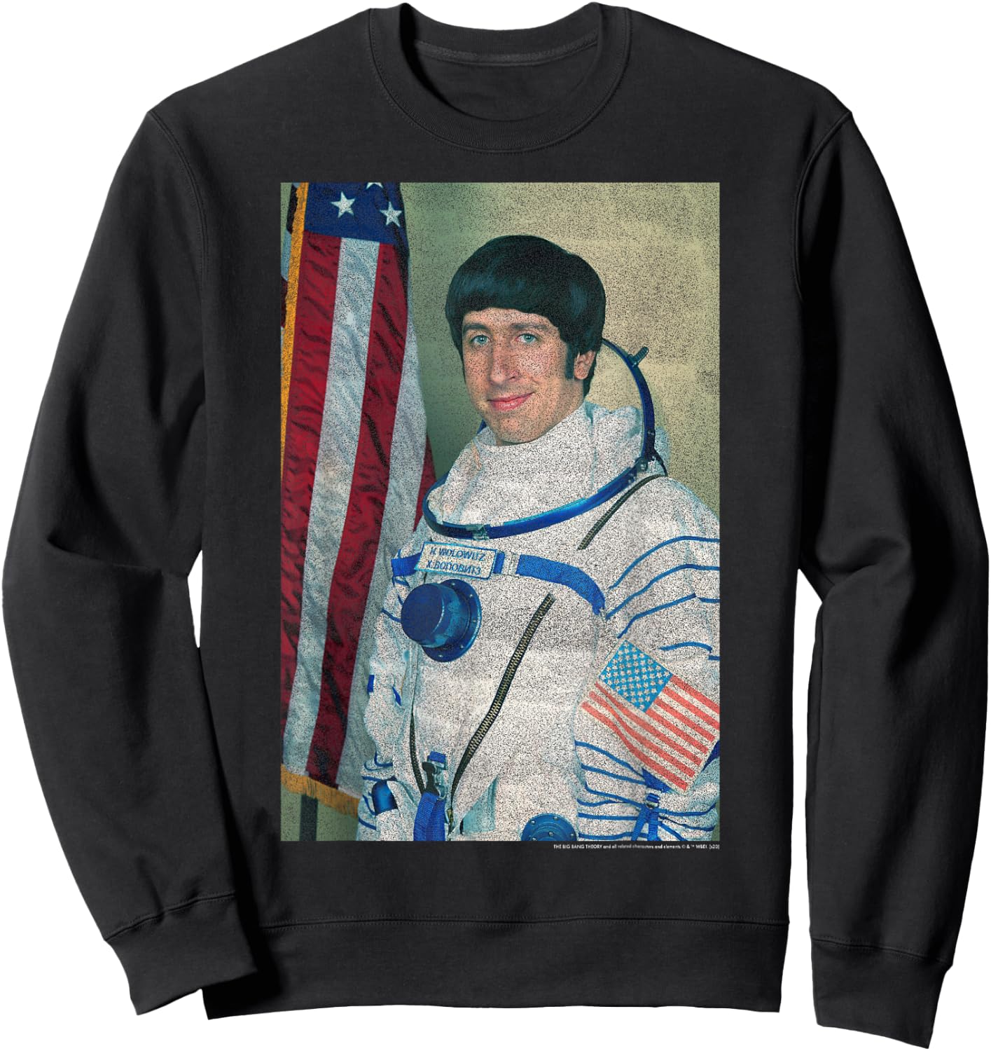 The Big Bang Theory Howard Wolowitz Space Suit Portrait Sweatshirt - Sweatshirt | Black