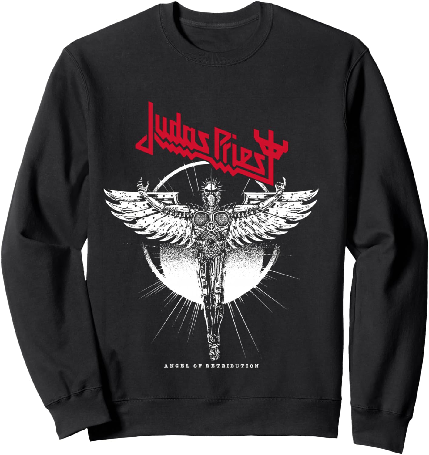 Judas Priest – Angel Rising Red Logo Sweatshirt - Sweatshirt | Black
