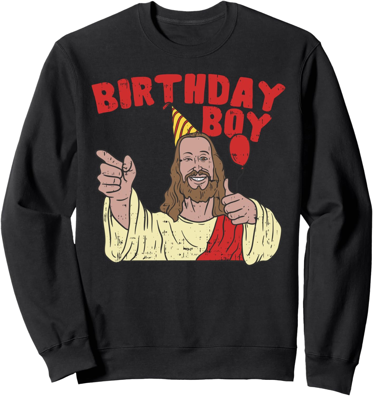 Christmas Birthday Boy Funny Jesus Religion Christian Gift Sweatshirt - Sweatshirt | Black