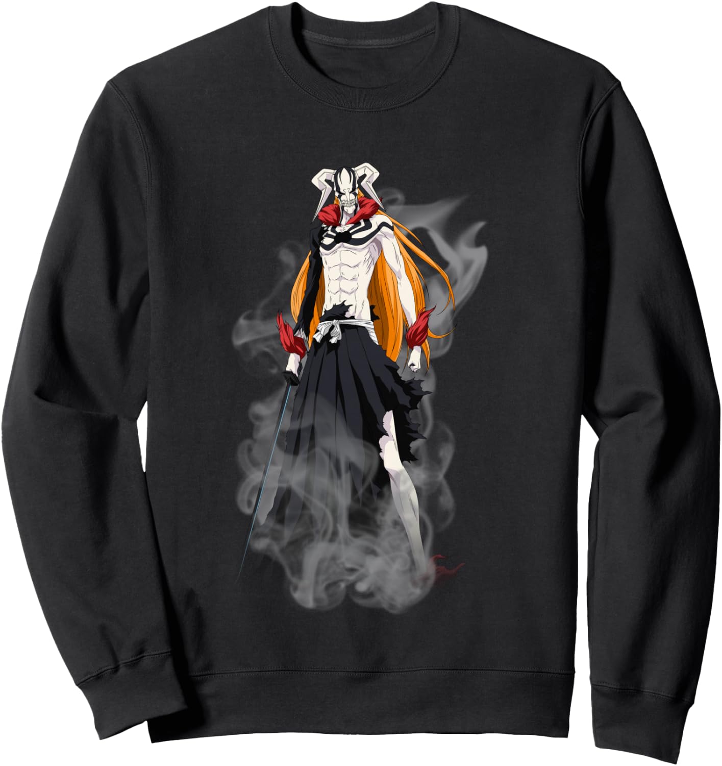 Bleach New Hollow Ichigo Creepy Form Anime Sweatshirt - Sweatshirt | Black