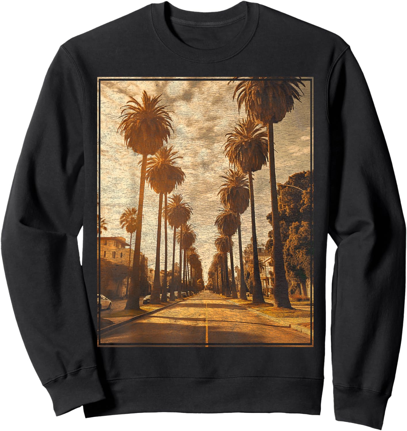Palm Tree - California Sweatshirt - Sweatshirt | Black