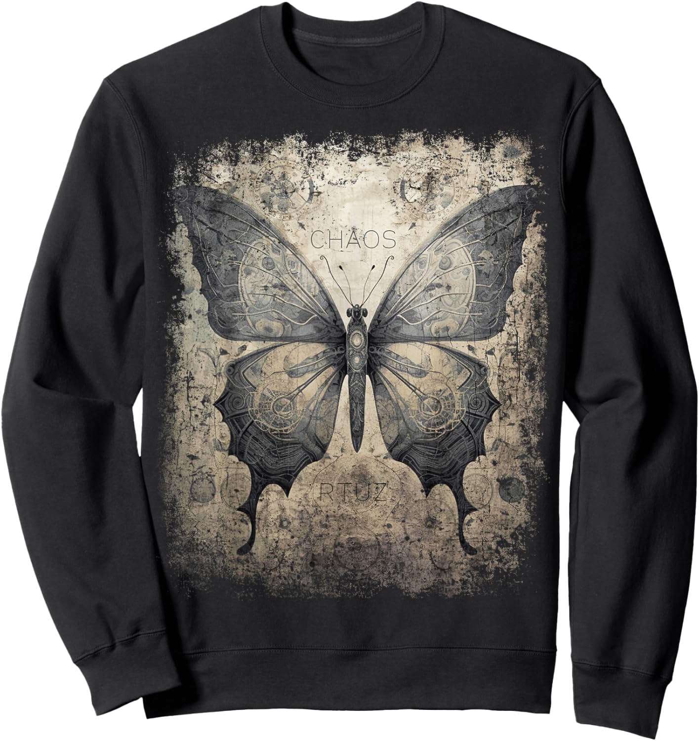 Butterfly Mode Hip Hop Fashion Damen Herren Schmetterling Sweatshirt - Sweatshirt | Black