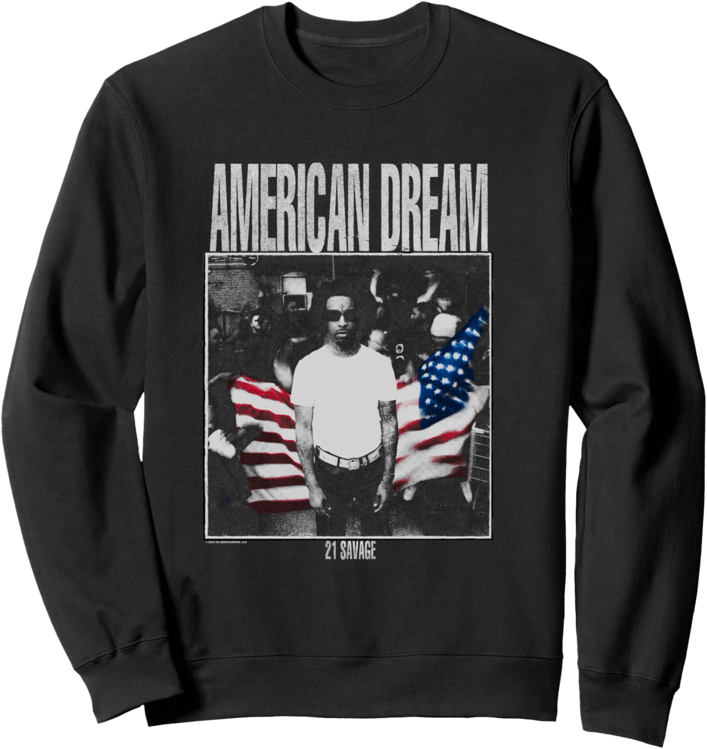 21 Savage American Dream Trap Streetwear Urban Sweatshirt - Sweatshirt | Black