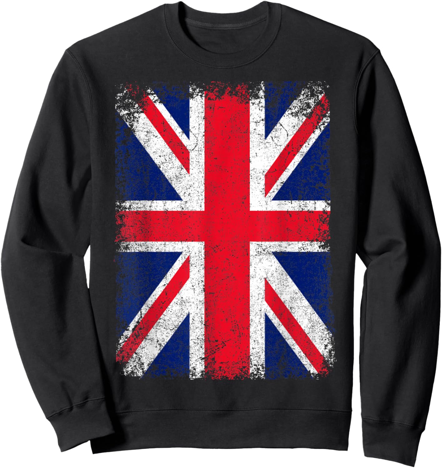 Union Jack Flag United Kingdom Great Britain England Sweatshirt - Sweatshirt | Black