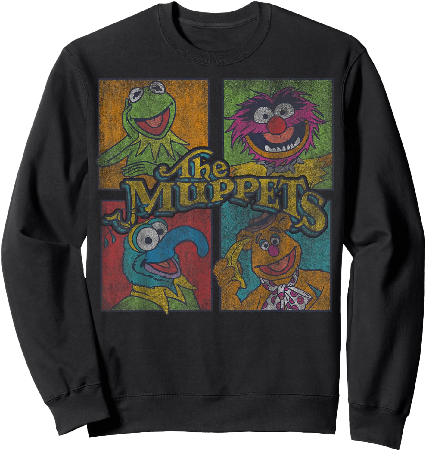 Disney Muppets Group Shot Box Up Sweatshirt - Sweatshirt | Black