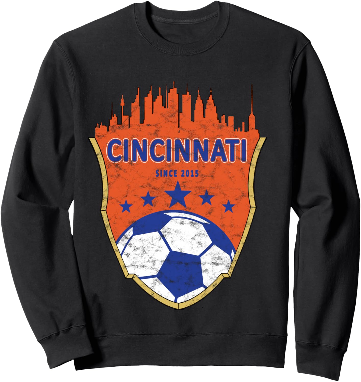 Cincinnati Soccer Shirt Sweatshirt - Sweatshirt | Black