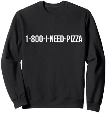 Pizza Phone Number Sweatshirt - Sweatshirt | Black