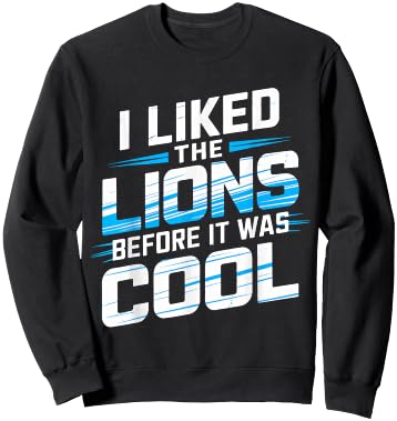 I Liked The Lions Before It Was Cool Women Kids Sweatshirt - Sweatshirt | Black