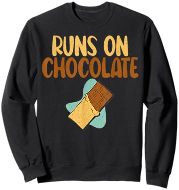 Runs on Chocolate Lover Sweatshirt - Sweatshirt | Black