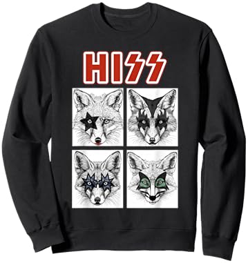 Retro Fox Rock Music Band Concert Men Kids Women Funny Fox Sweatshirt - Sweatshirt | Black
