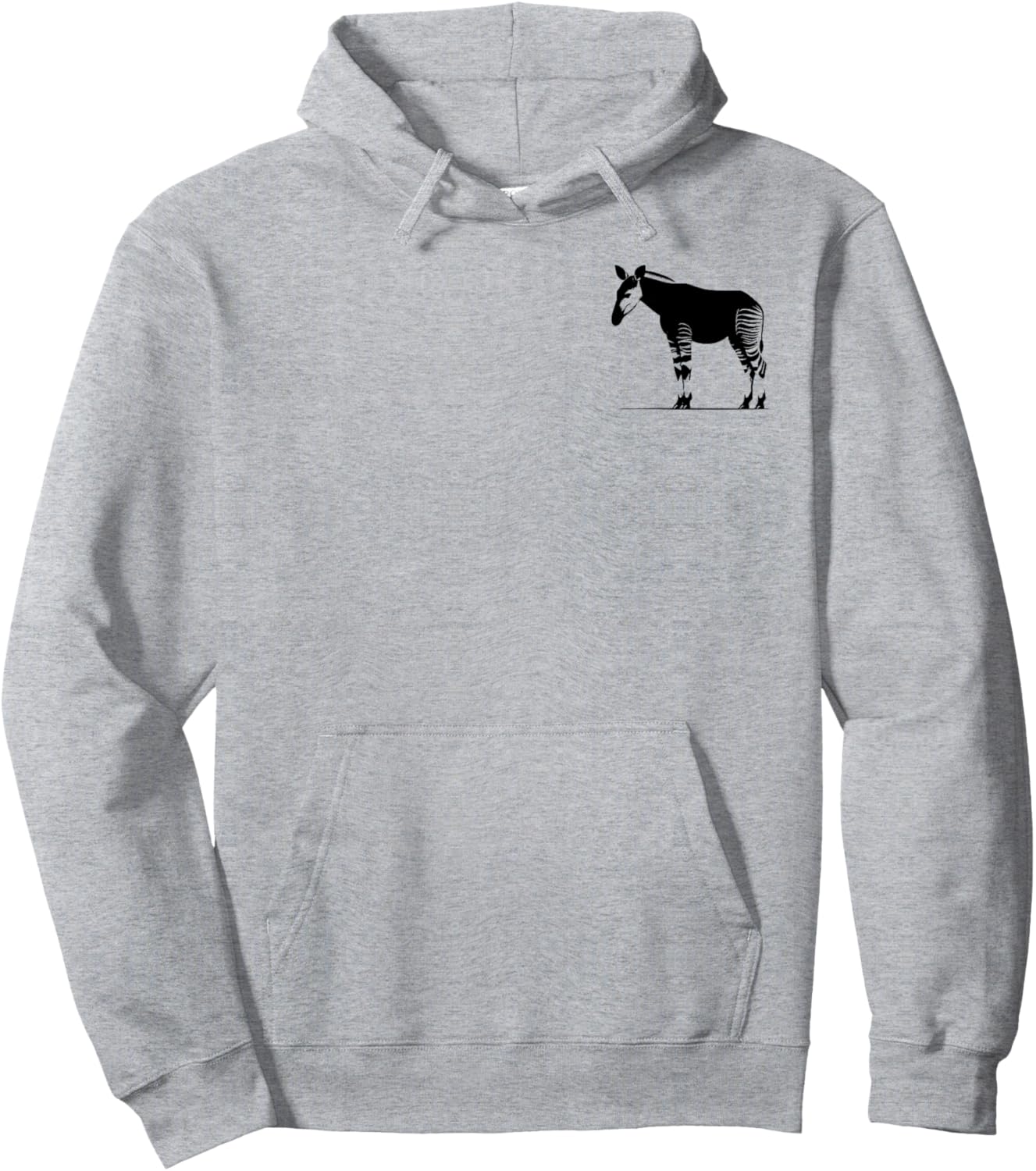 Okapi Dad Mom Lover - Monochromatic Okapi Hoodie - Hoodie | Ash