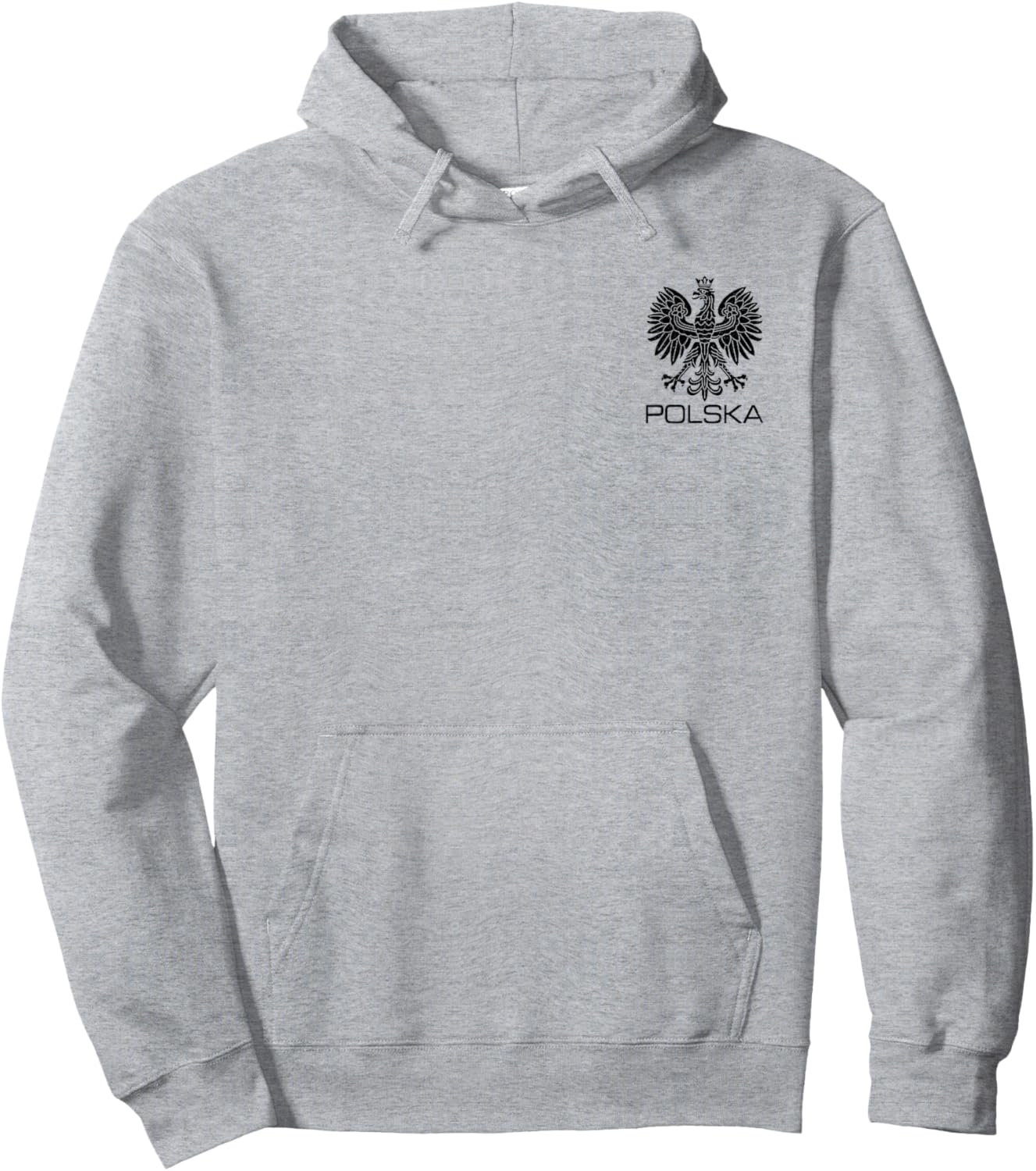 Polska Poland Eagle Symbol Flag Polish Coat of Arms Emblem Hoodie - Hoodie | Ash