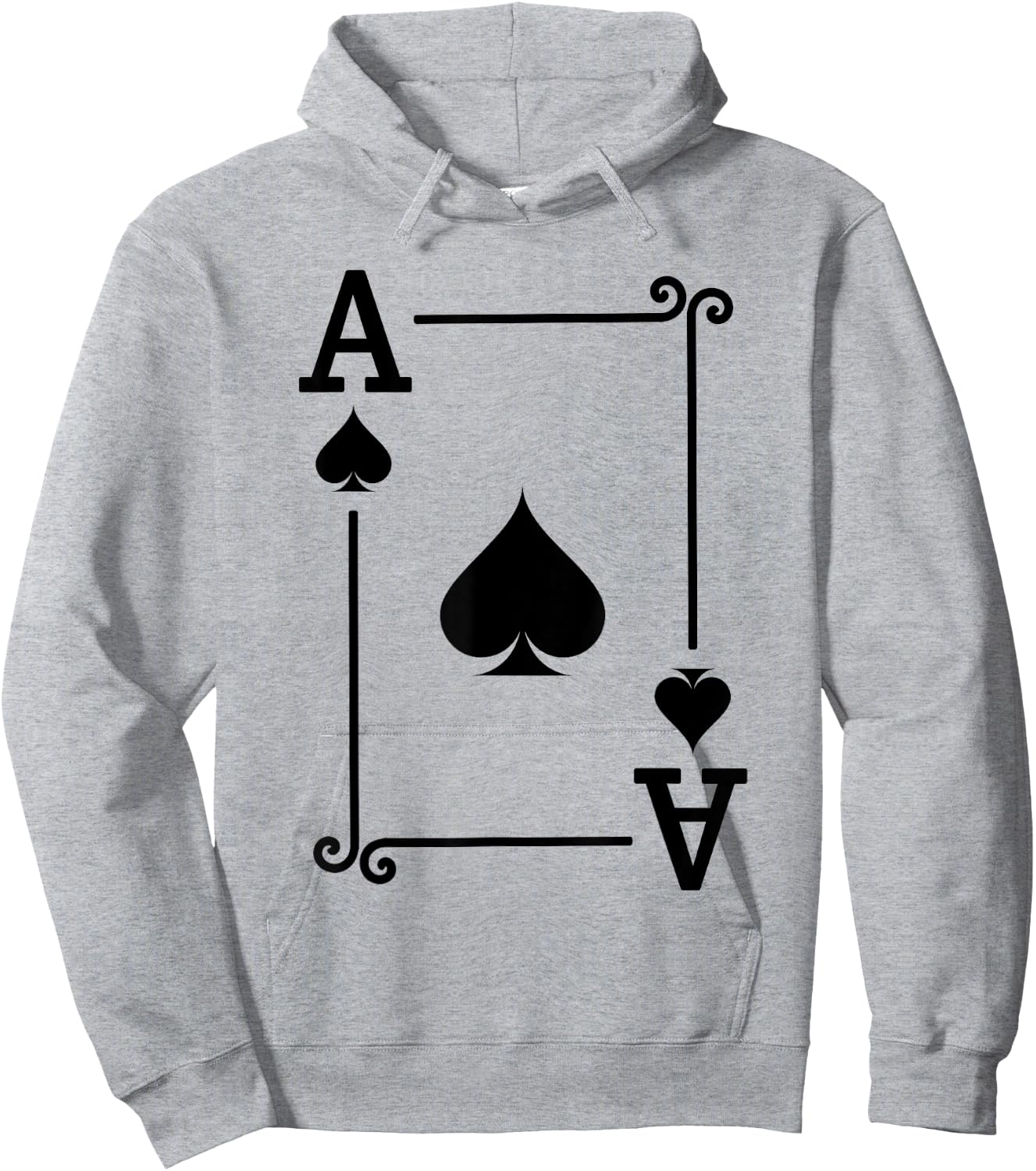 Playing Cards Costume - Ace Spades Card - Ace Card Hoodie - Hoodie | Ash
