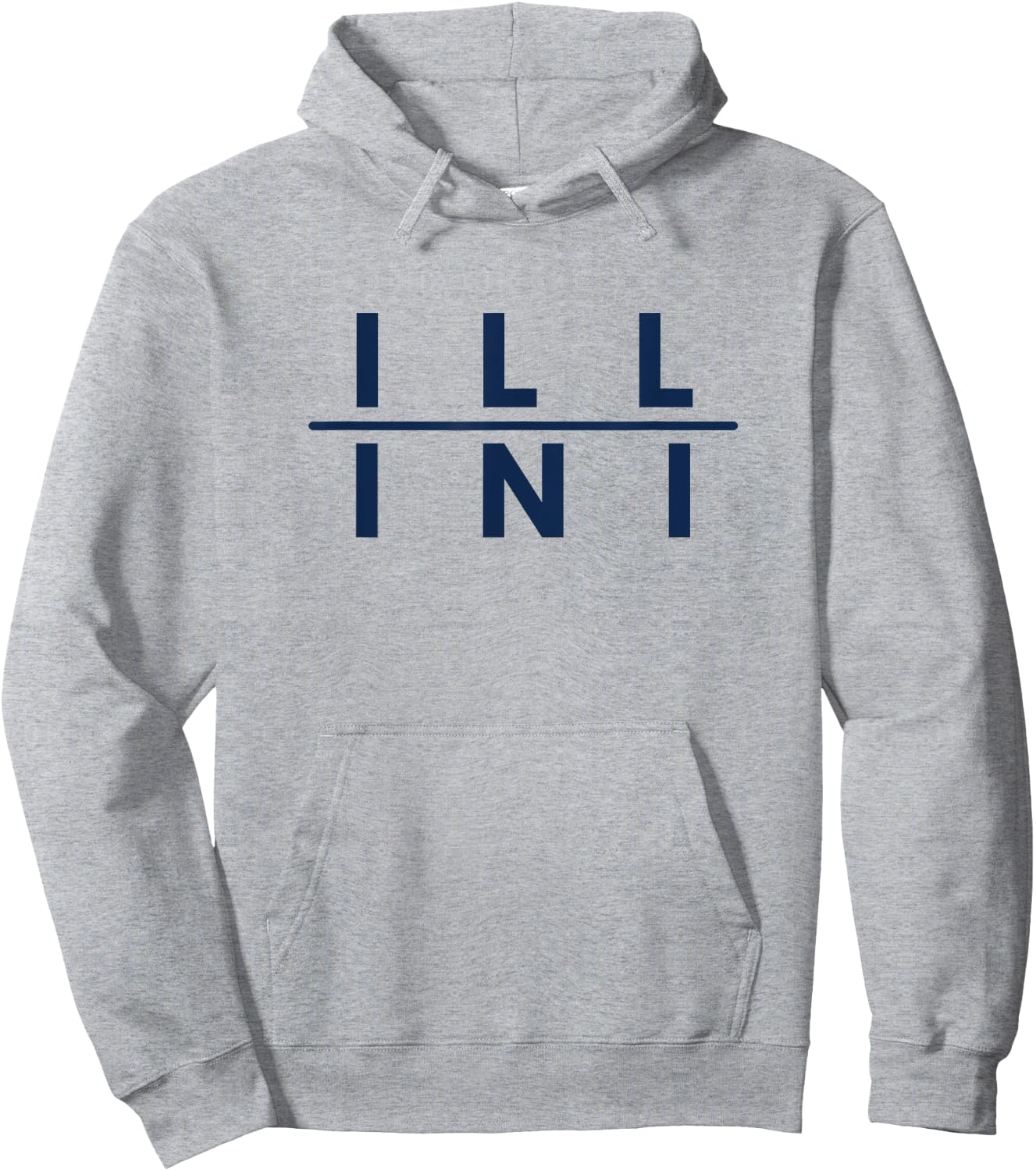 Illinois IL Athletics Fans Hoodie - Hoodie | Ash