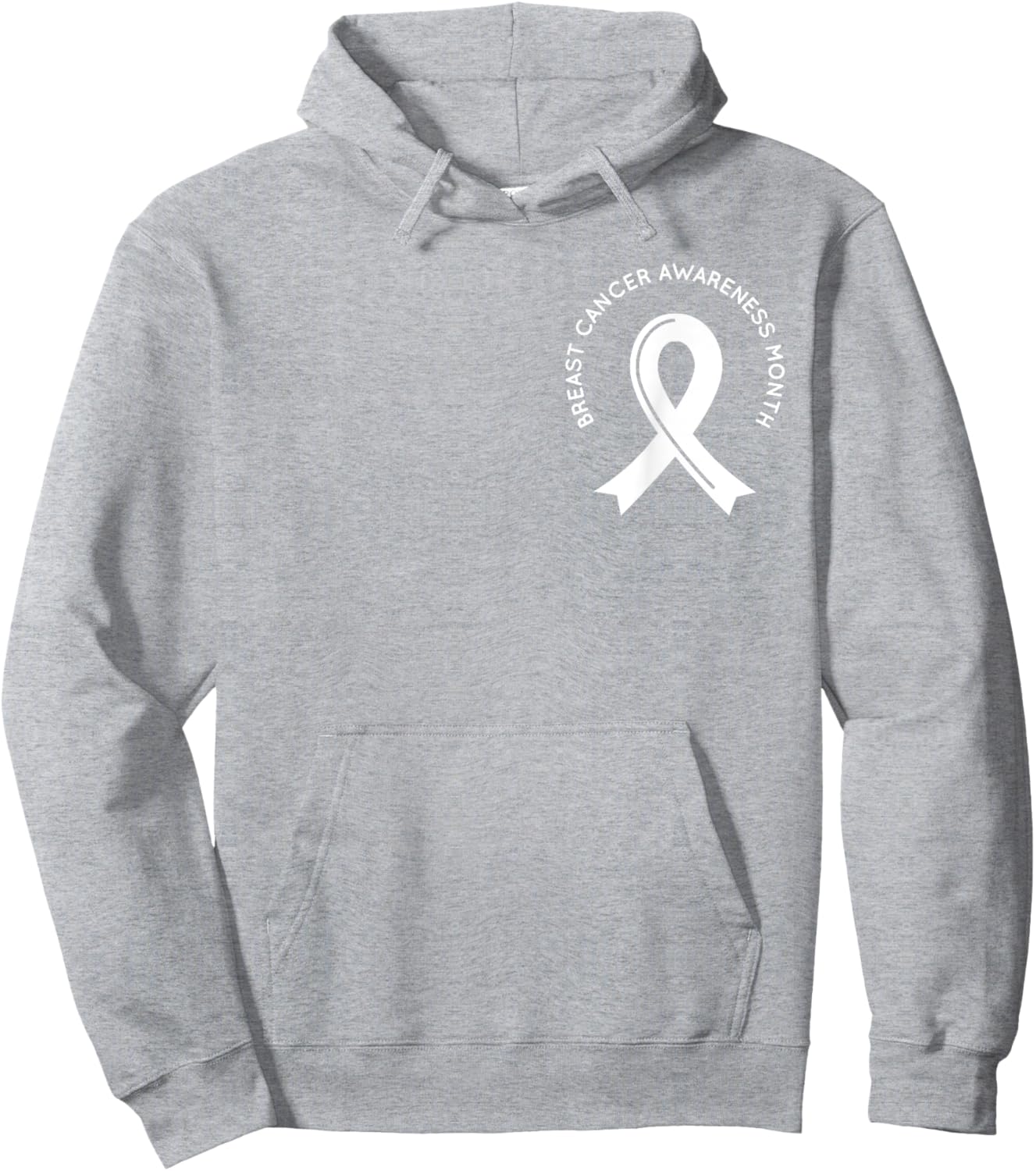 Breast Cancer Awareness Pink Ribbon Support Squad Cancer Hoodie - Hoodie | Ash
