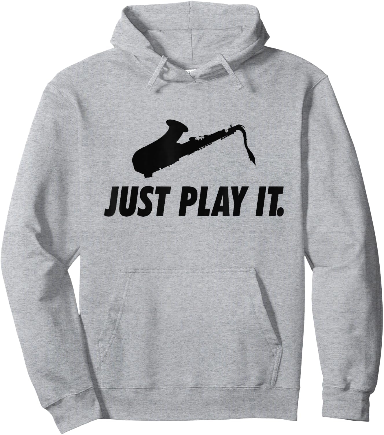 Fun Tenor Saxophone Player Play Sax Saxy Marching Band Gift Hoodie - Hoodie | Ash