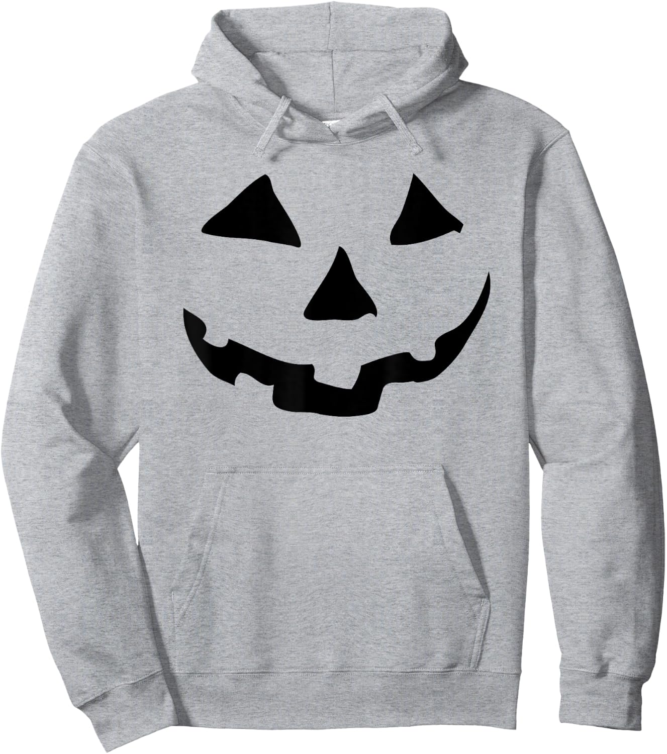 Halloween Jack O Lantern Pumpkin Face Hoodie - Hoodie | Ash