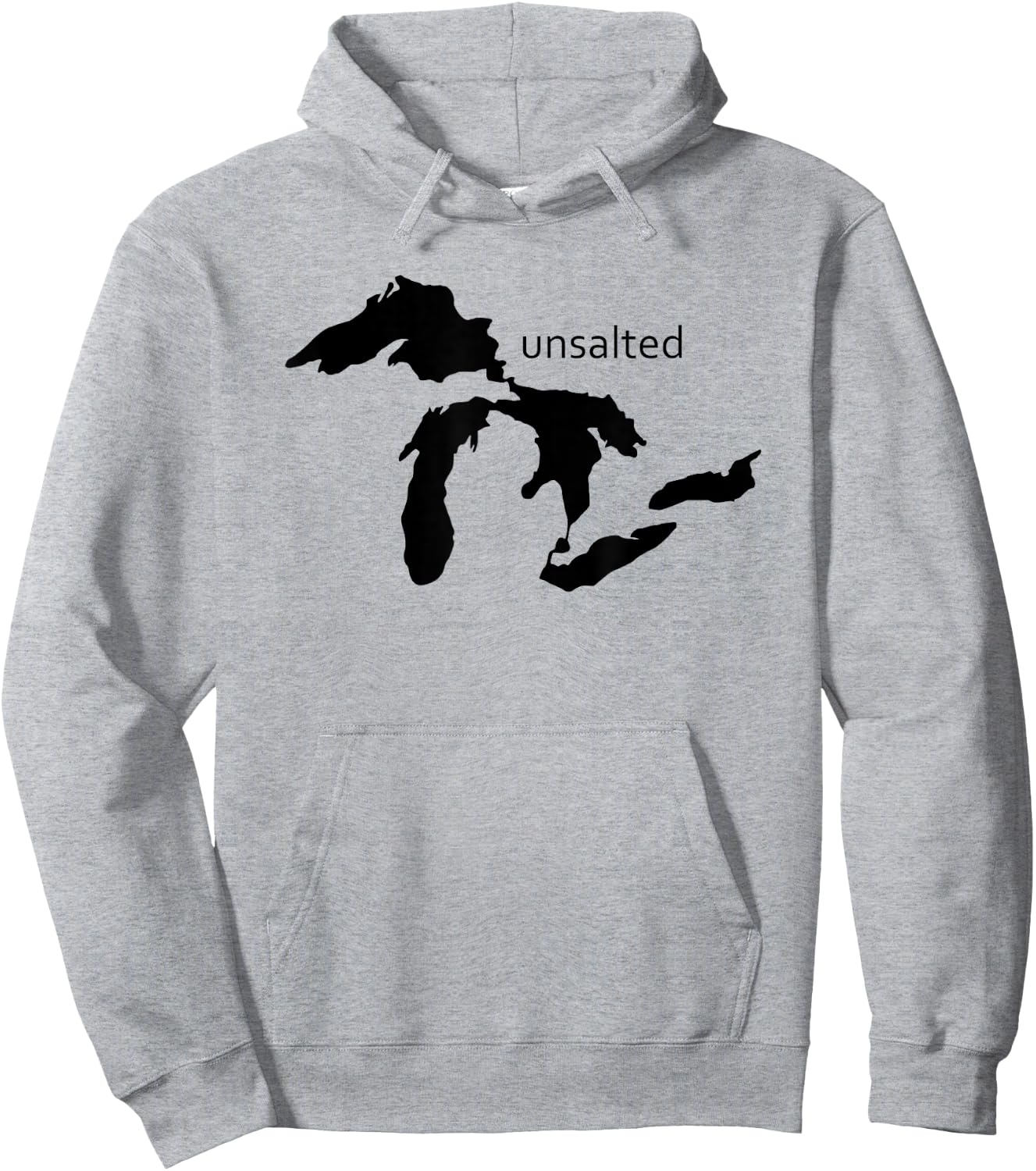 Michigan Unsalted Great Lakes Hoodie - Hoodie | Ash