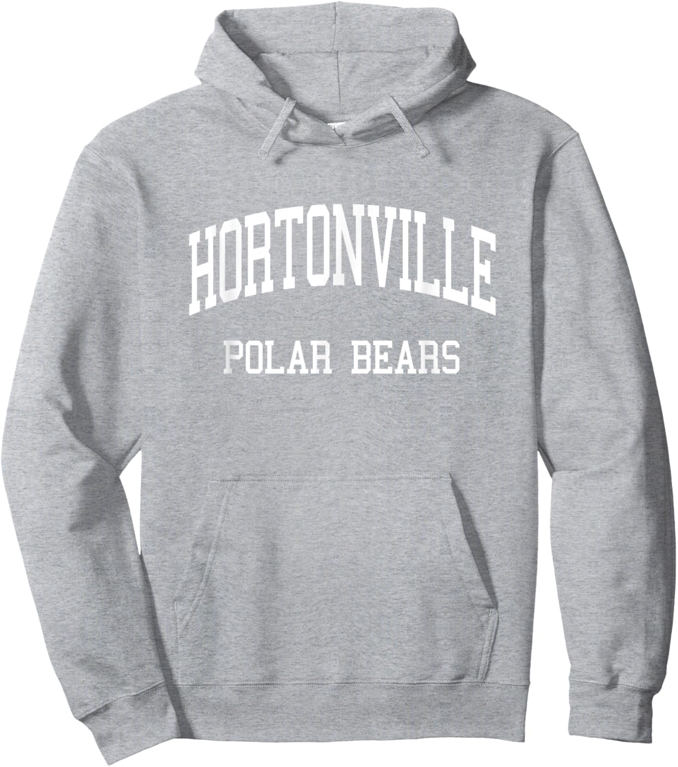 Hortonville High School HS Hortonville WI Retro Sports Hoodie - Hoodie | Ash