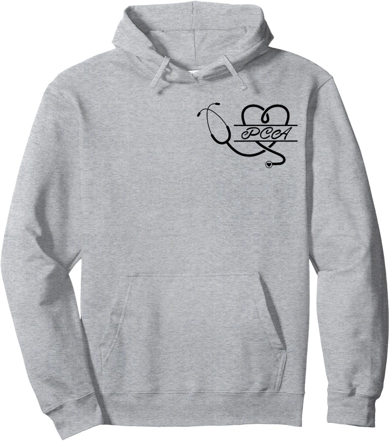 PCA Life Stethoscope Heart Nurse Week Gifts Nursing Student Hoodie - Hoodie | Ash