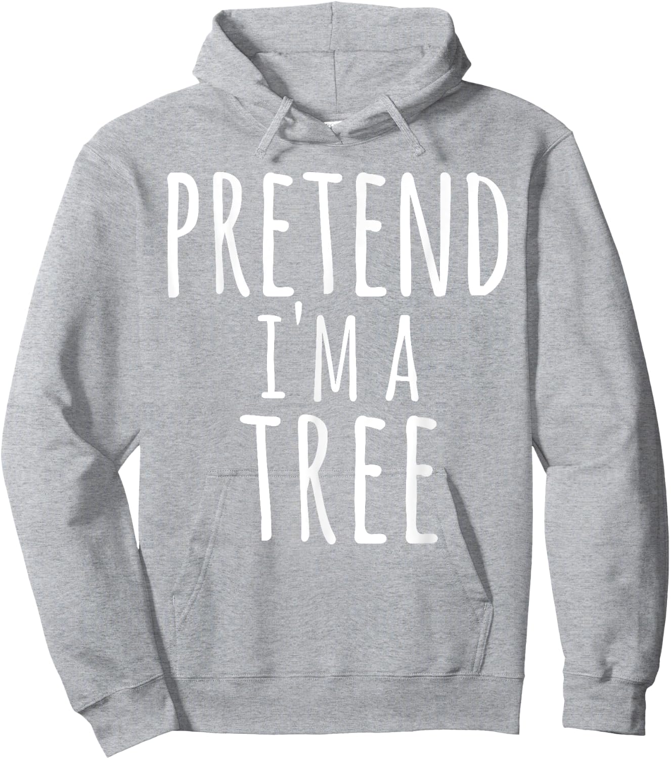 Funny Easy Lazy Halloween PRETEND I'M A TREE Costume Gift Hoodie - Hoodie | Ash