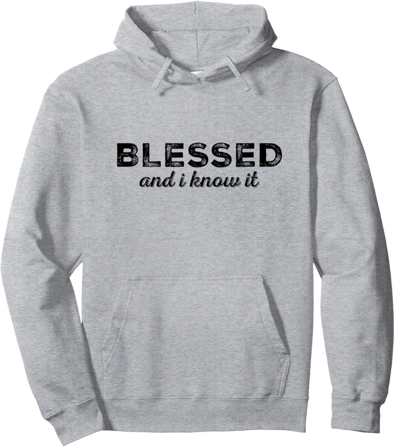 Blessed and I Know It Christian Men Women Kids Faith Hoodie - Hoodie | Ash