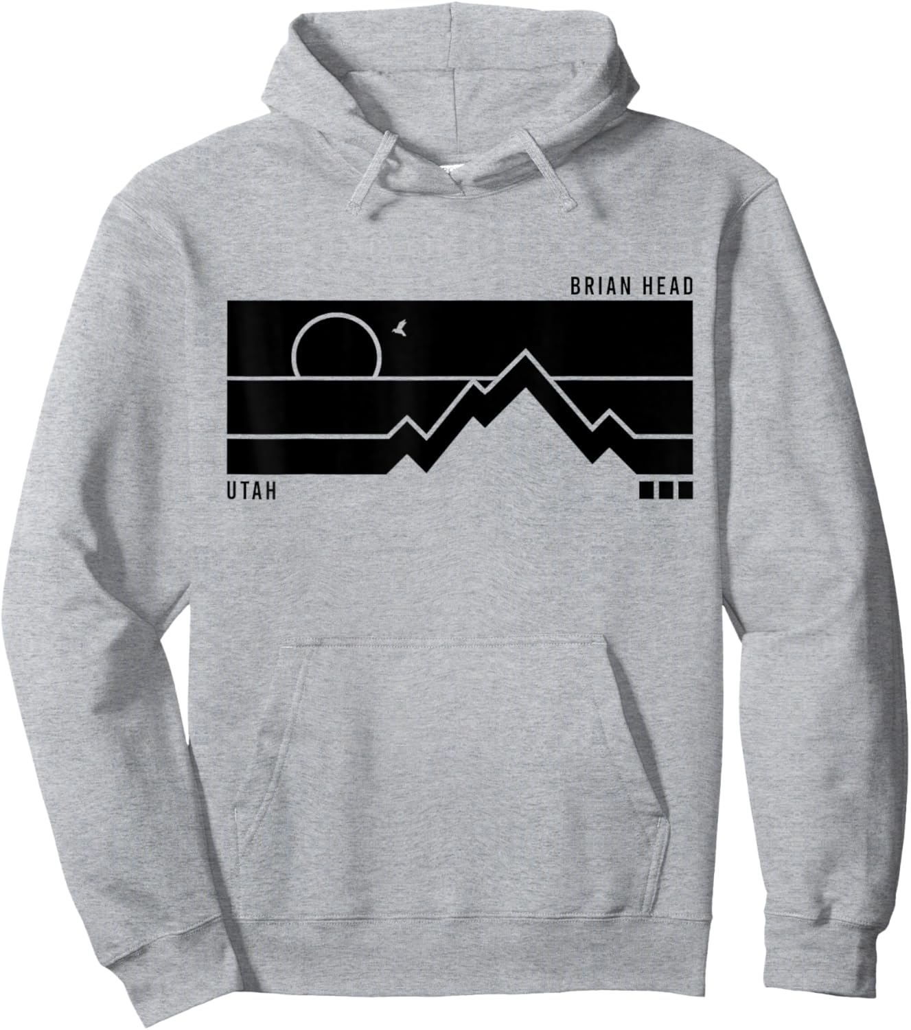 Vintage Brian Head Utah Mountains Hiking Sunset Hoodie - Hoodie | Ash