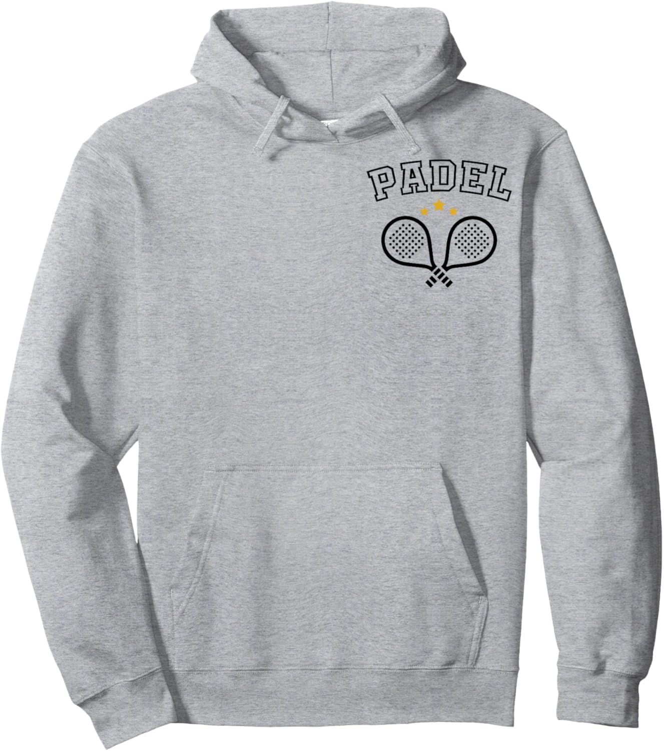 Funny Gift Fan Coach Paddle Tennis Sport Padel Pocket , white, S Hoodie - Hoodie | Ash