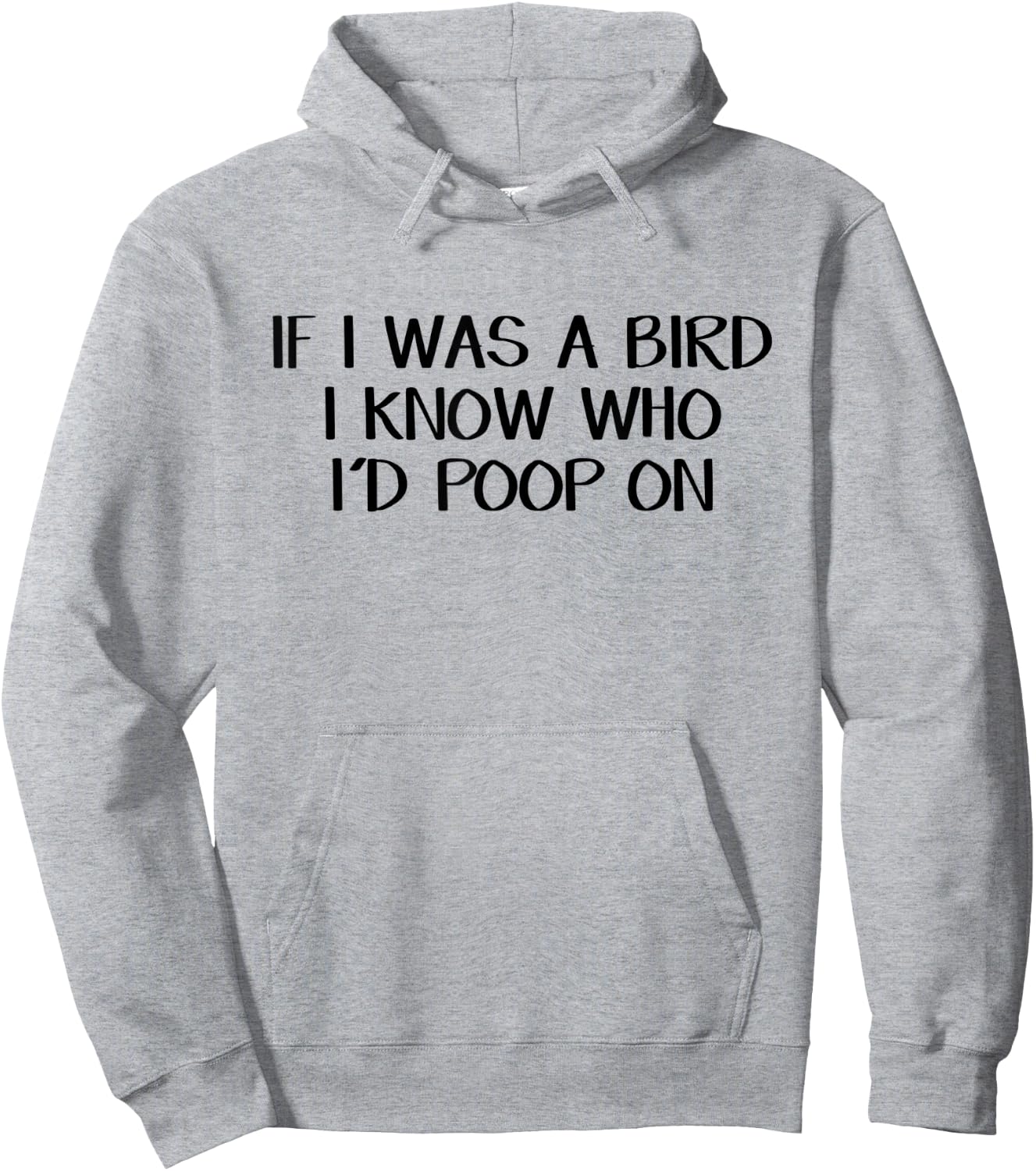 If I Was A Bird I Know Who I'd Poop On Hoodie - Hoodie | Ash