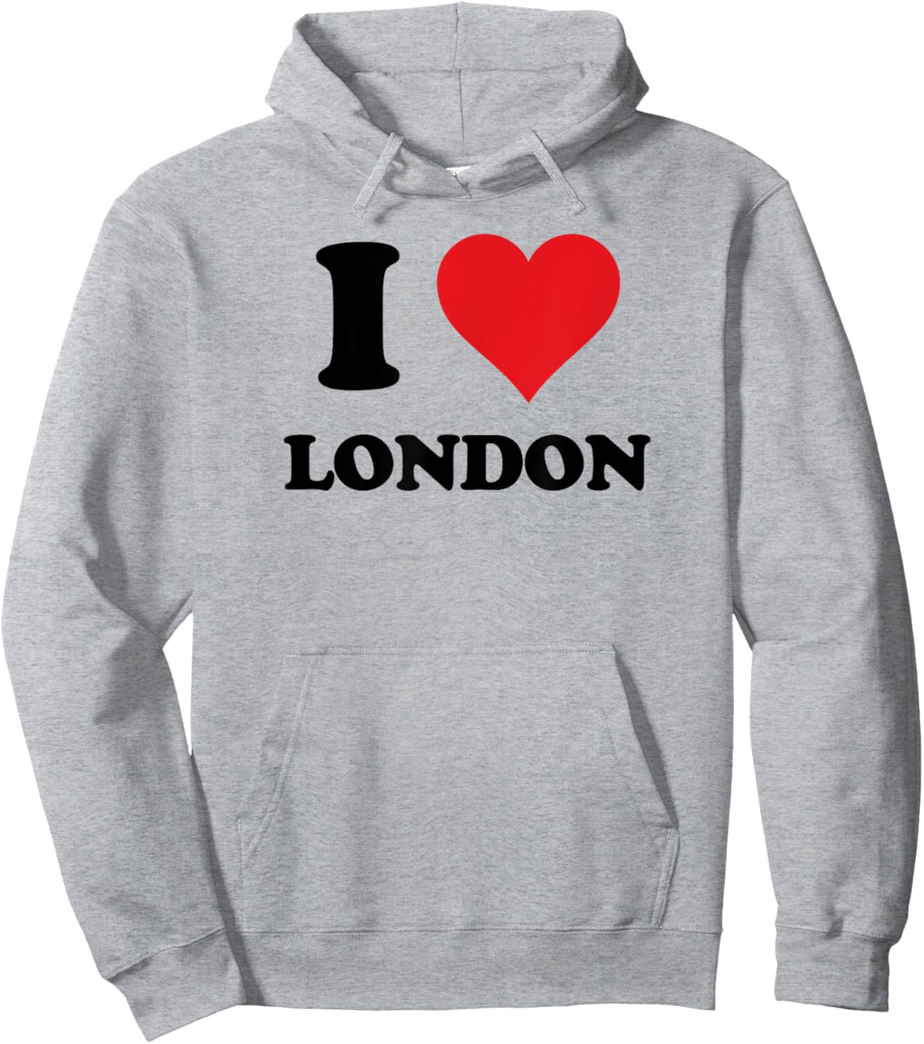 I Heart London First Name I Love Personalized Stuff Hoodie - Hoodie | Ash