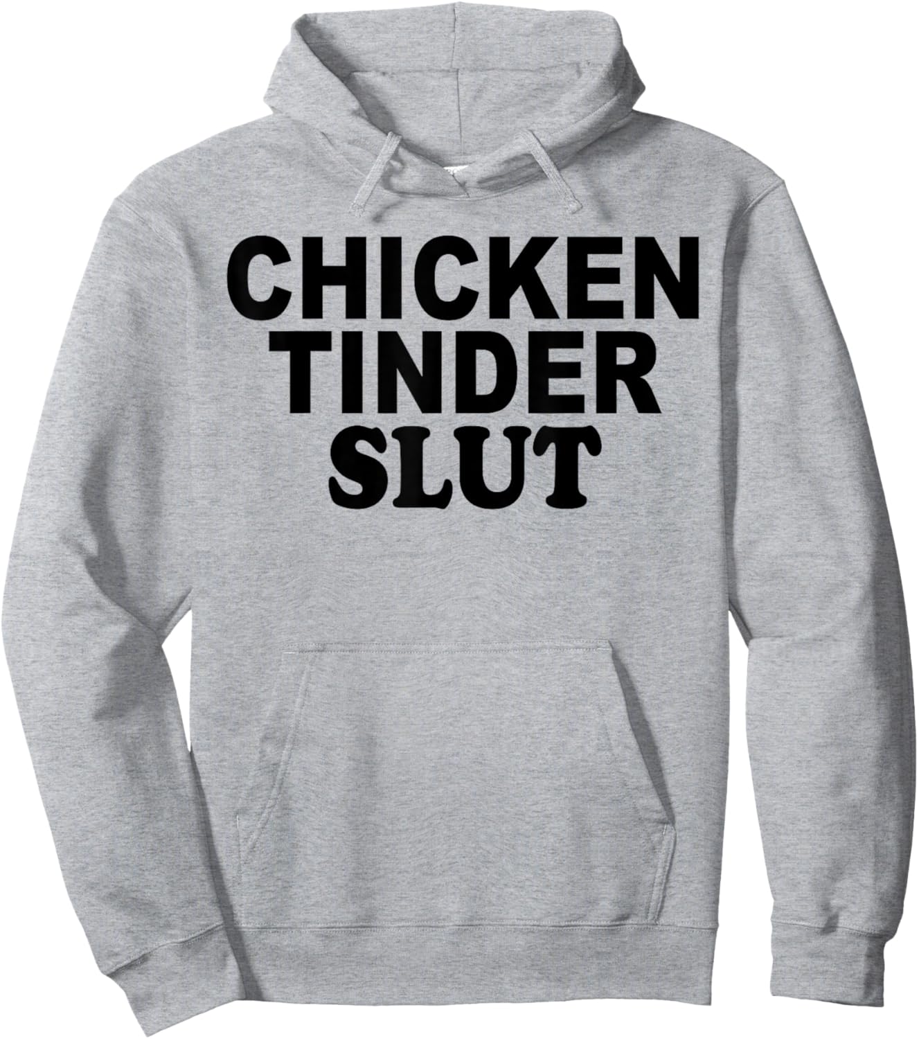 Funny Chicken Tinder Slut Hoodie - Hoodie | Ash