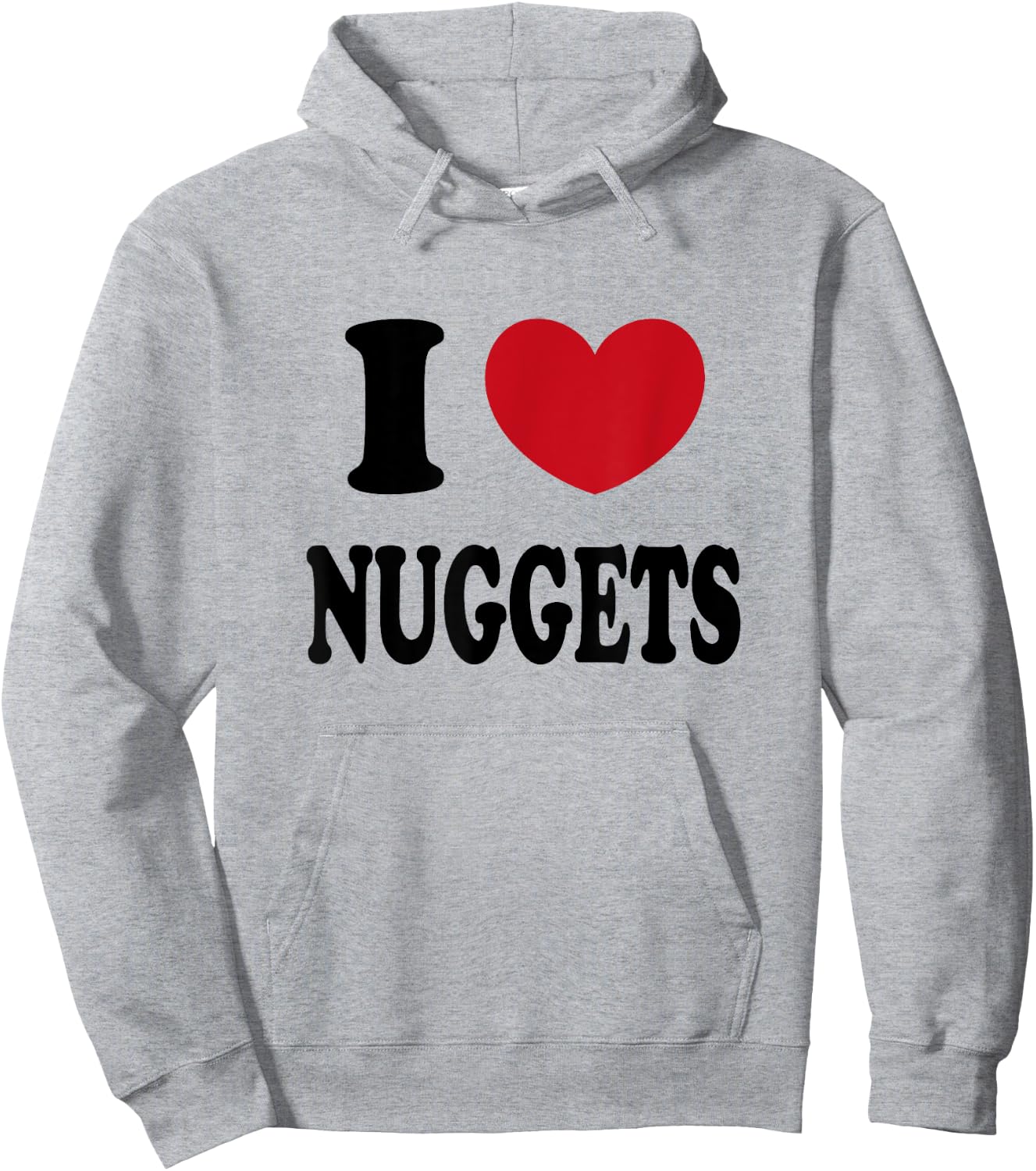 I Love Nuggets Hoodie - Hoodie | Ash