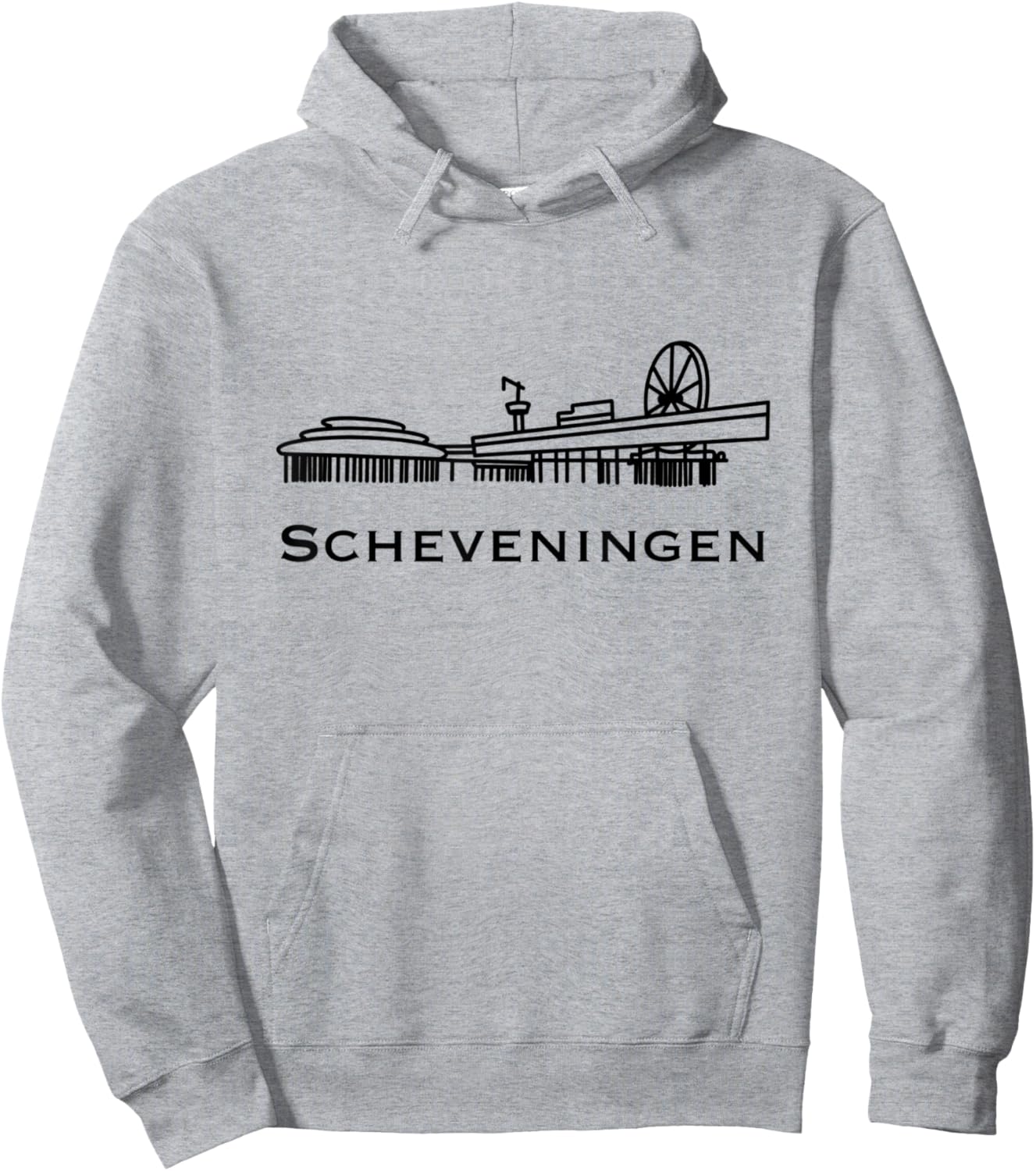 Scheveningen Pier Hoodie - Hoodie | Ash