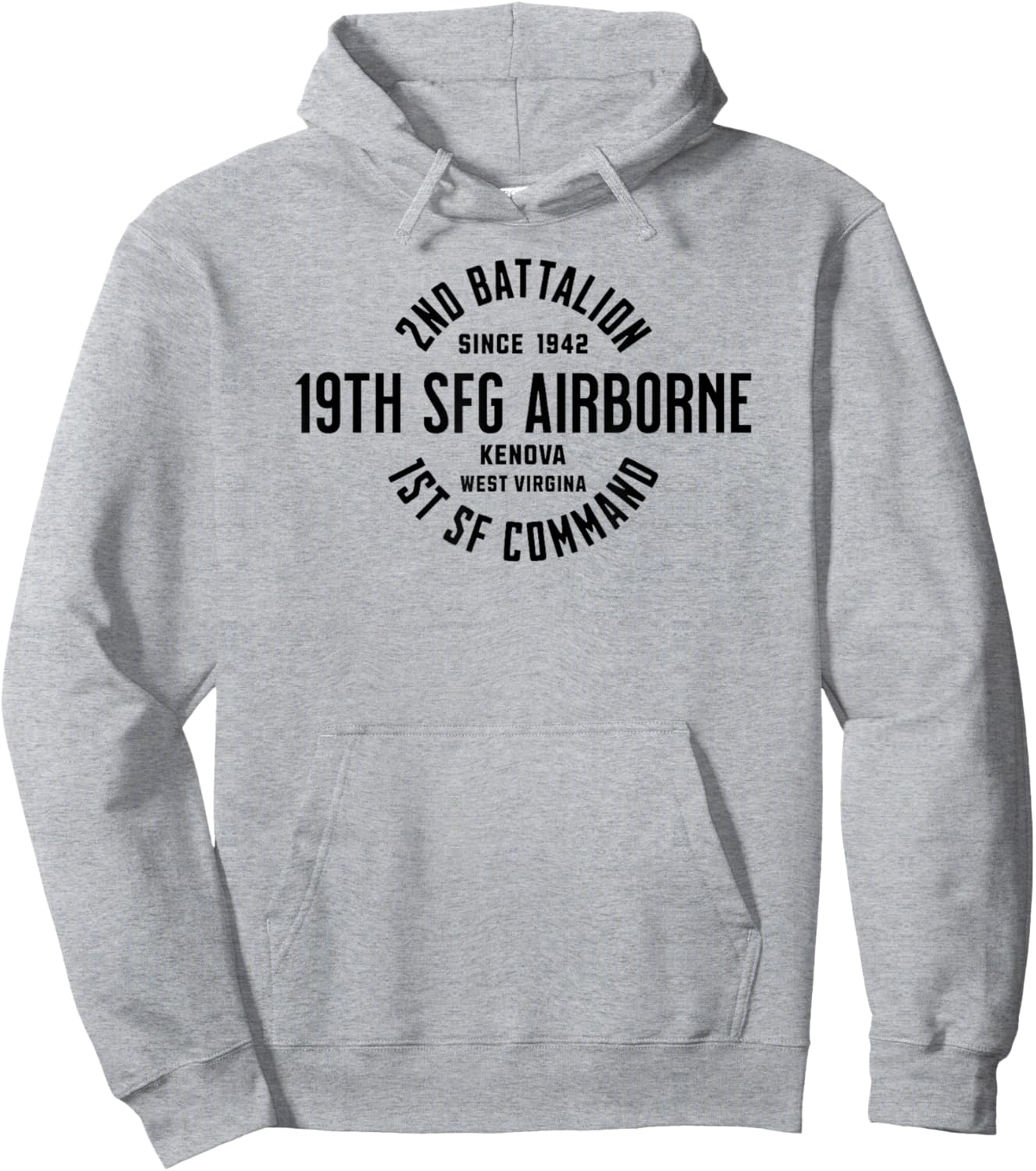2nd Battalion 19th Special Forces Group 1st SFC Military Vet Hoodie - Hoodie | Ash