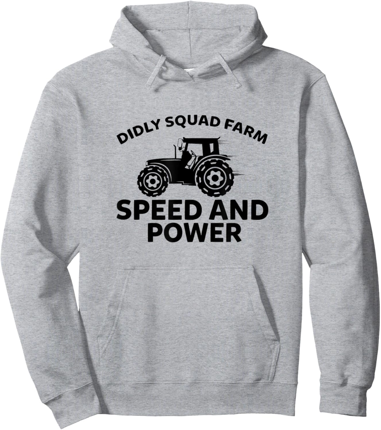 Speed And Power Farming Tractor Farmer Hoodie - Hoodie | Ash