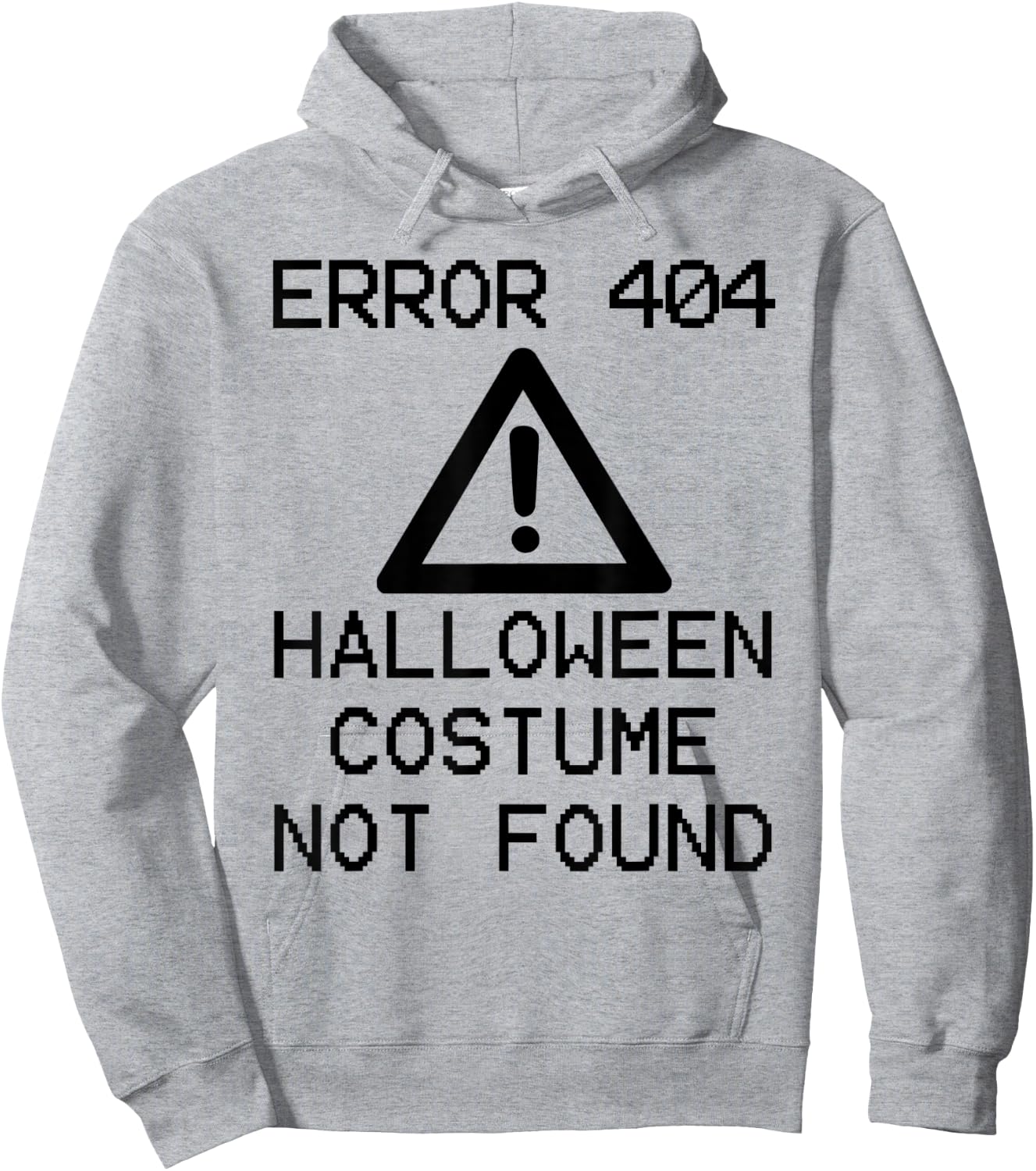 HALLOWEEN COSTUME NOT FOUND Halloween Computer ERROR 404 Hoodie - Hoodie | Ash
