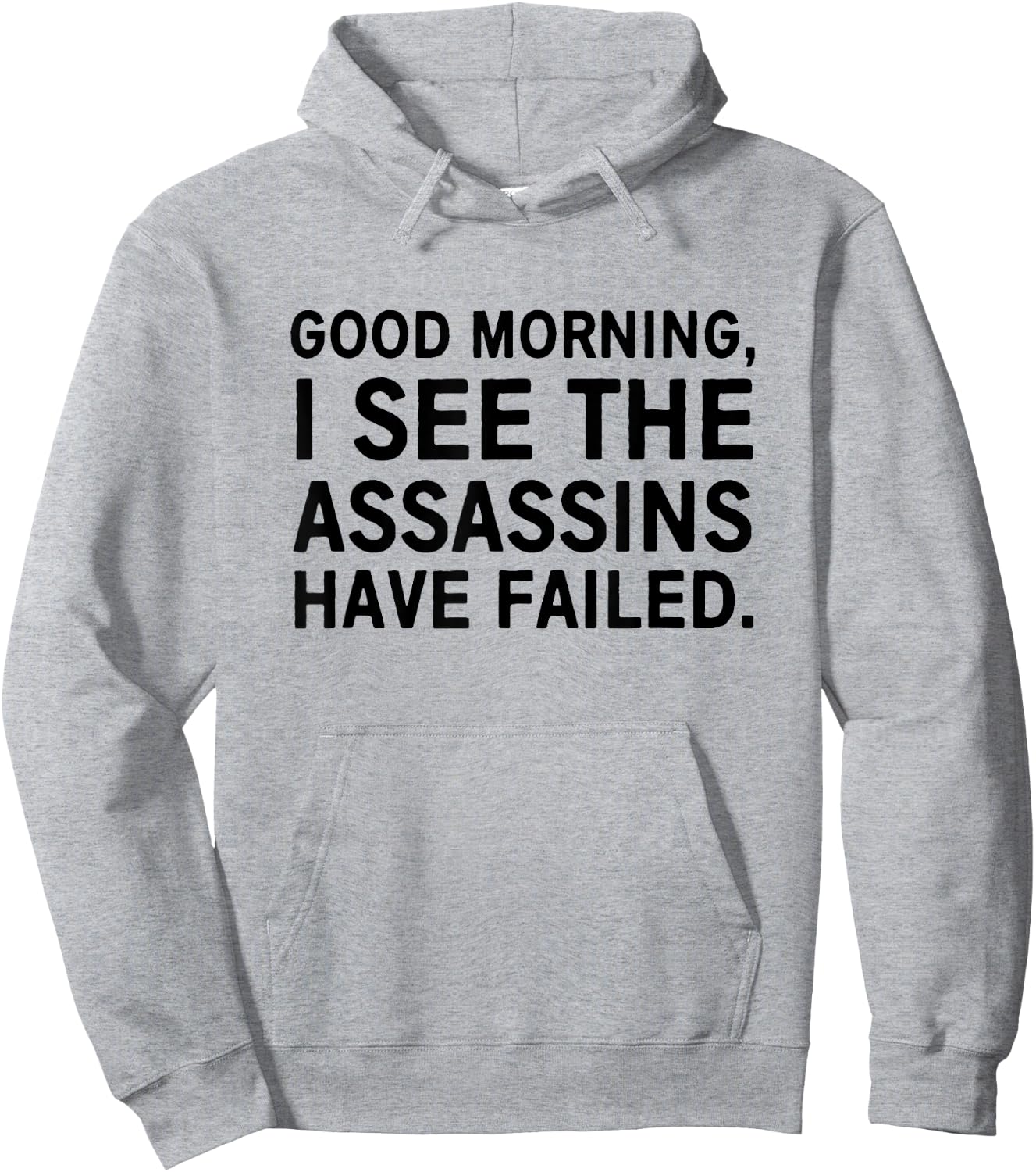 Good morning I see the assassins have failed Hoodie - Hoodie | Ash