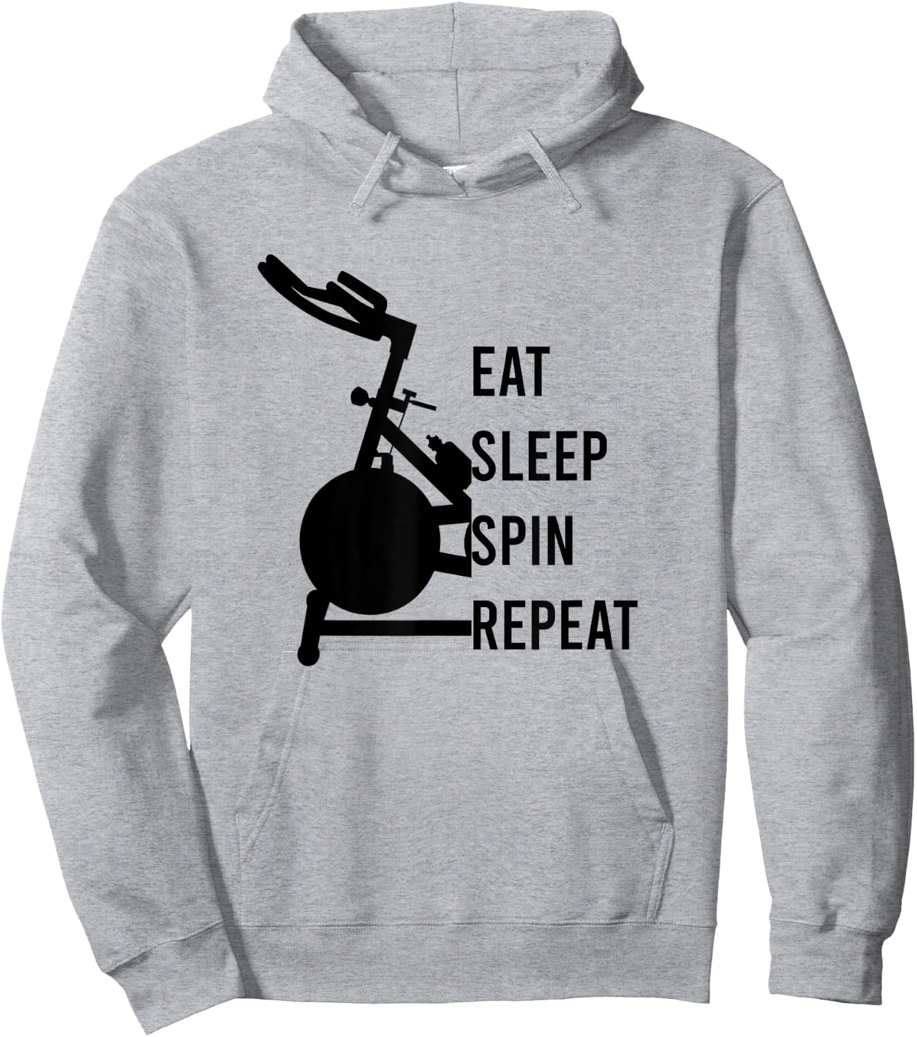 Spinning Class, Spin Bike, Stationary Bike, Indoor Cycling Hoodie - Hoodie | Ash