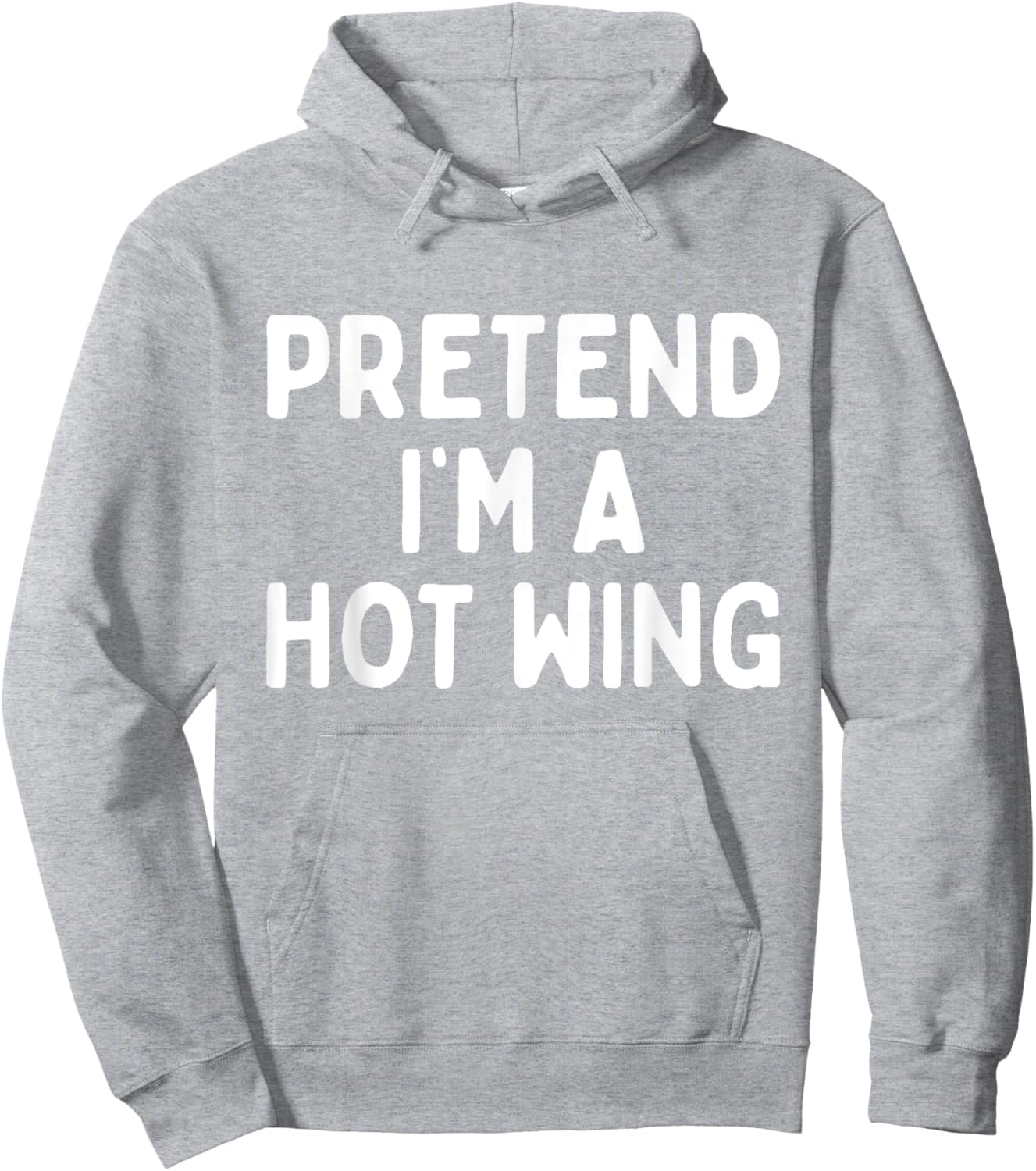 Pretend I'm A Hot Wing Lazy Orange Chicken Halloween Costume Hoodie - Hoodie | Ash