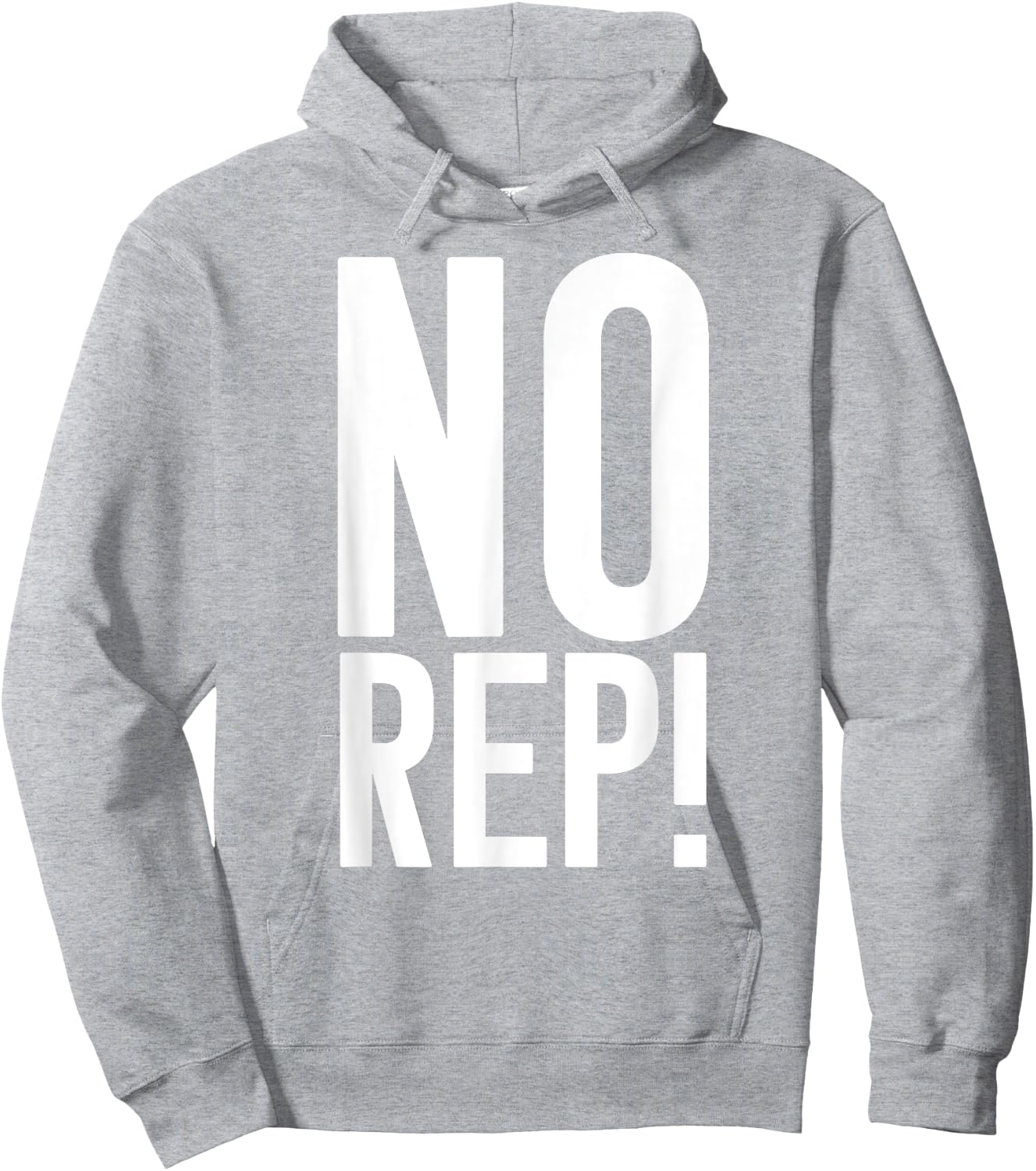 No Rep Fitness Judge Hoodie - Hoodie | Ash