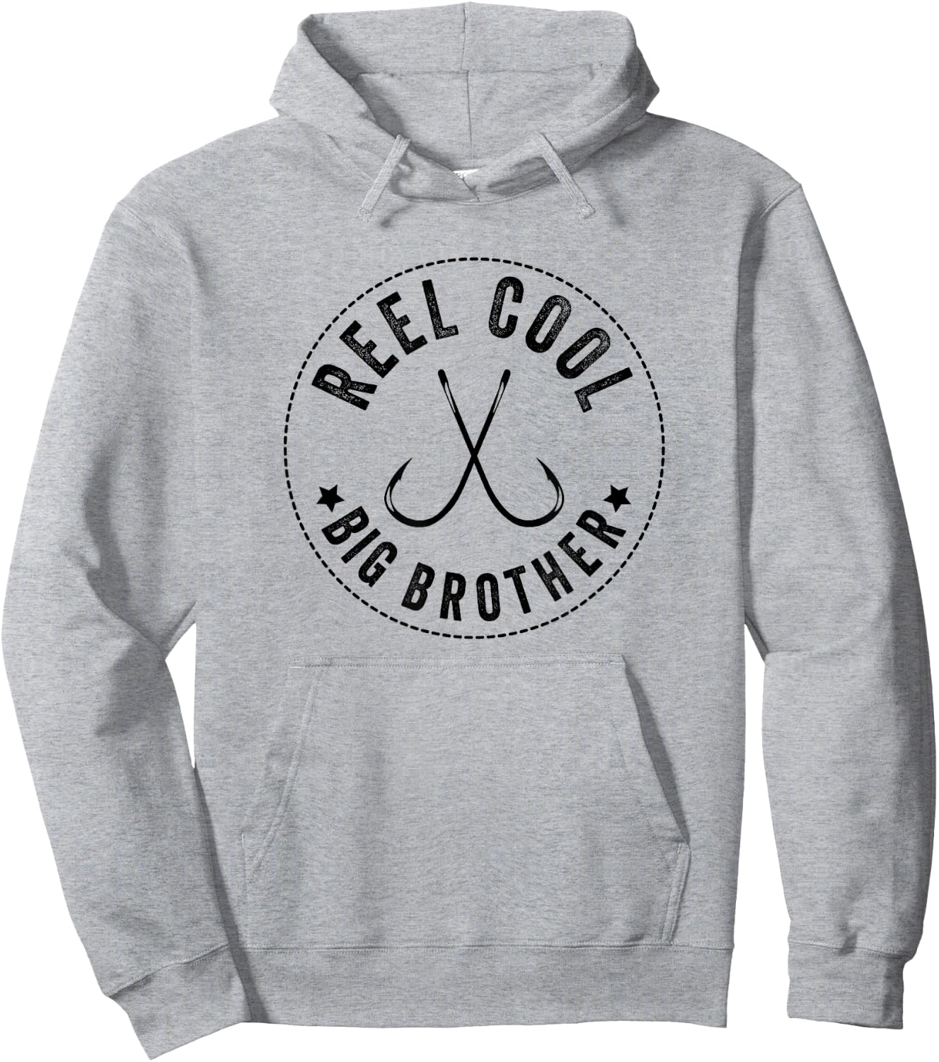 Reel Cool Big Brother, Brothers Who Fish, Fishing Hoodie - Hoodie | Ash