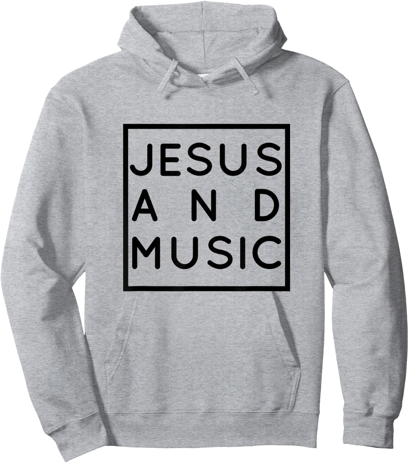 Jesus and Music, Christian Musician & Singer, Choir Gift Hoodie - Hoodie | Ash