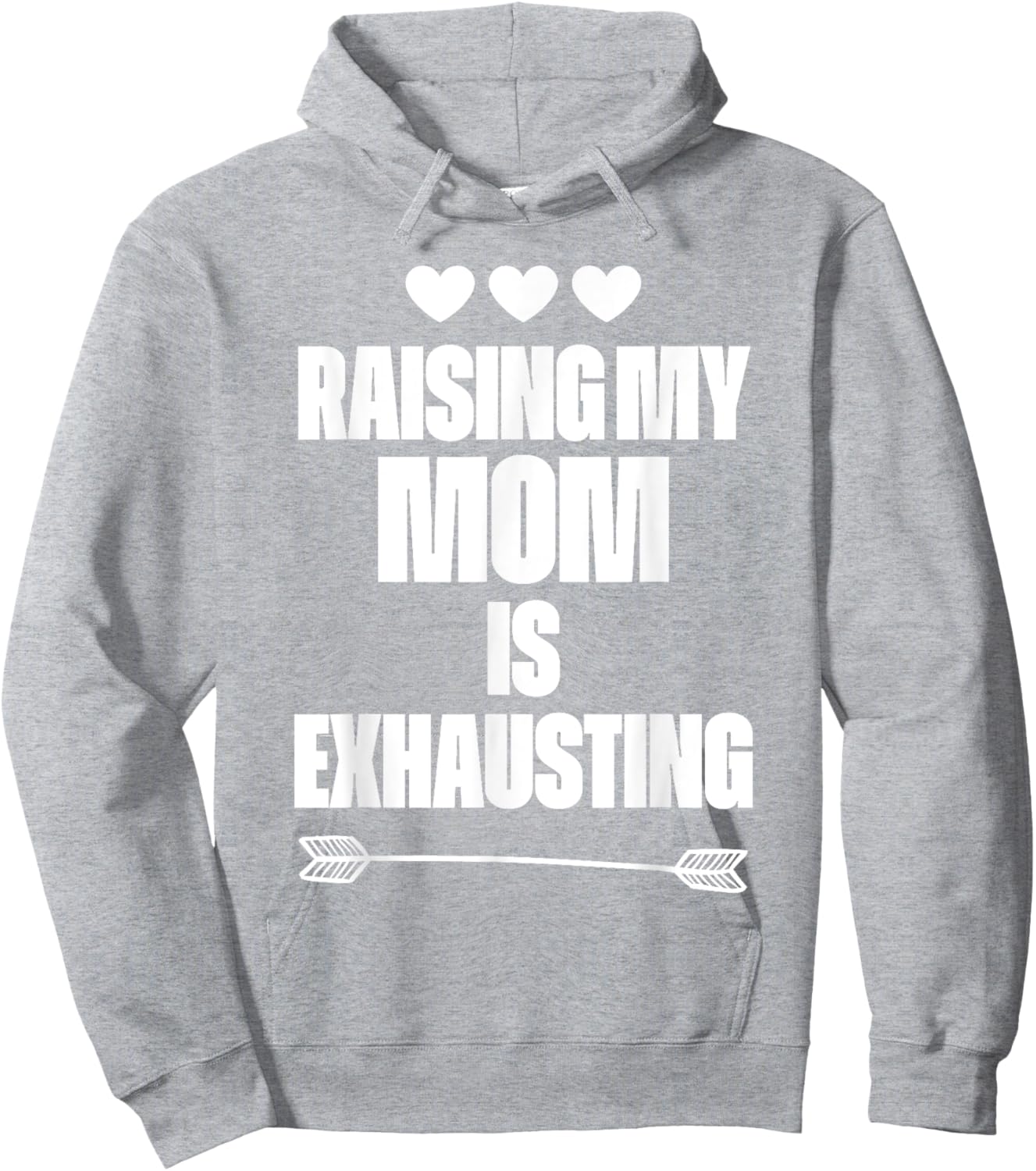 Funny reserve parenting Graph Raising My Mom Is Exhausting Hoodie - Hoodie | Ash