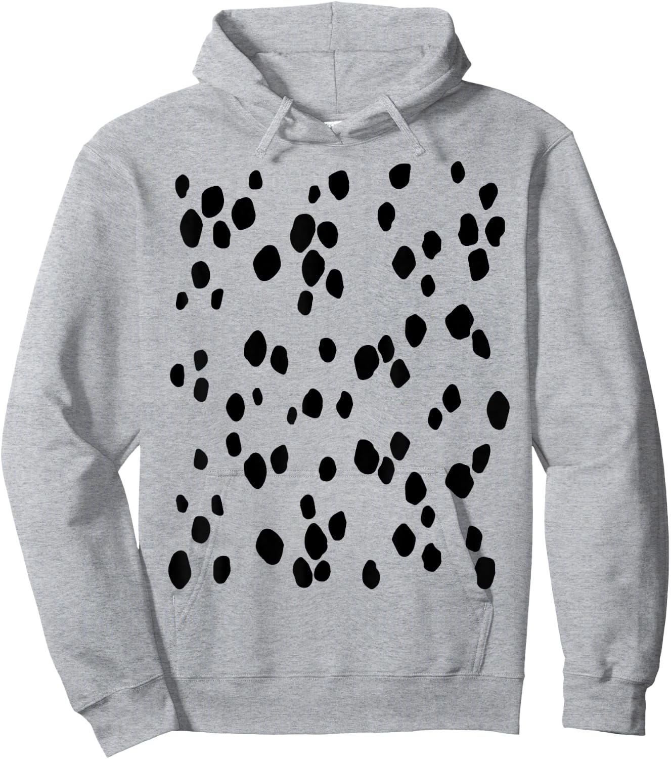 Dalmatian dog spots pattern for lazy halloween costume Men Women Kids Hoodie - Hoodie | Ash