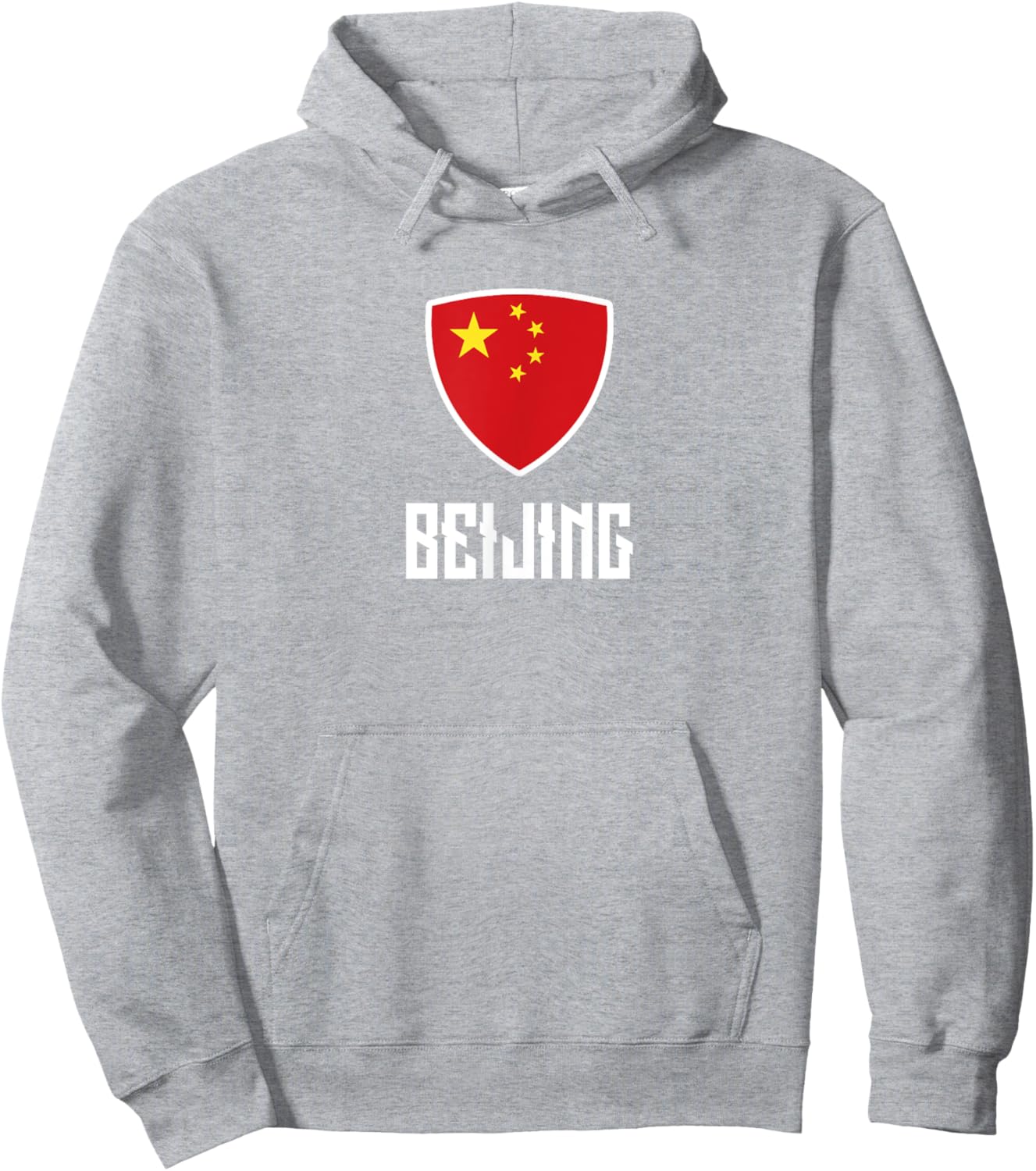 Beijing Chinese Flag Roots Heritage China Hoodie - Hoodie | Ash