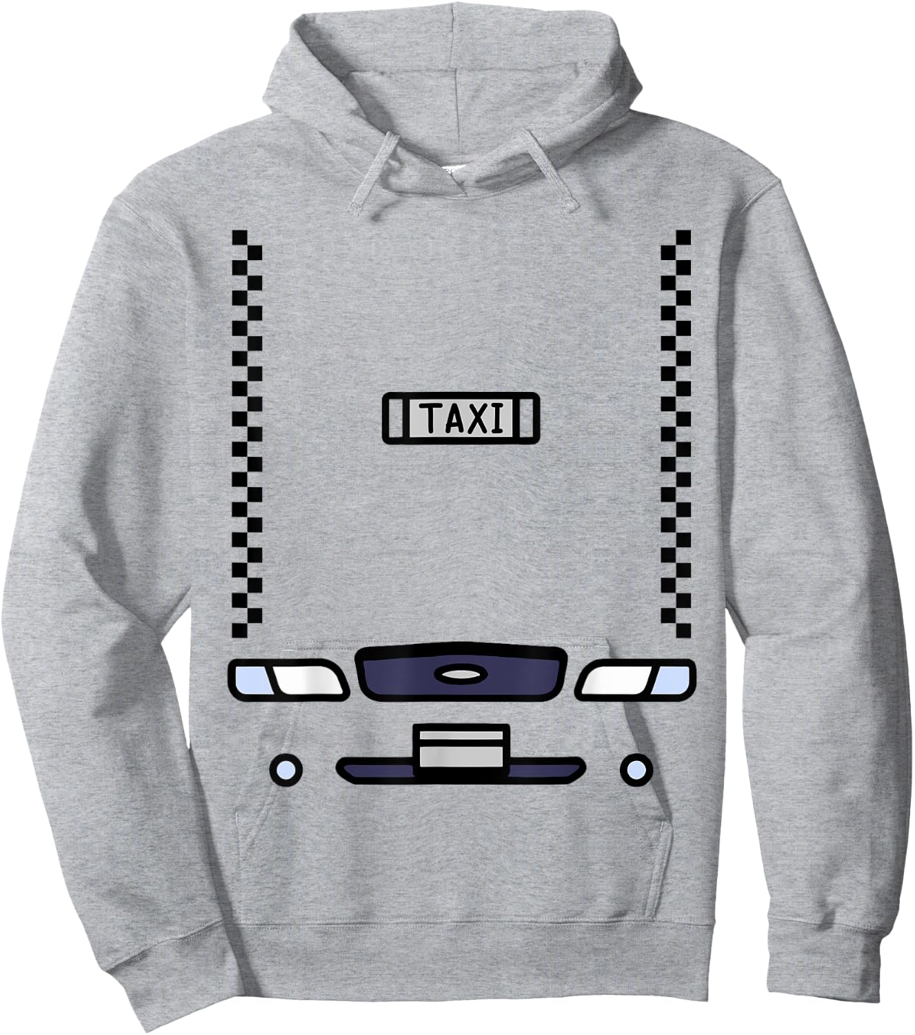 Halloween Budget Costume Yellow Taxi Funny Hoodie - Hoodie | Ash